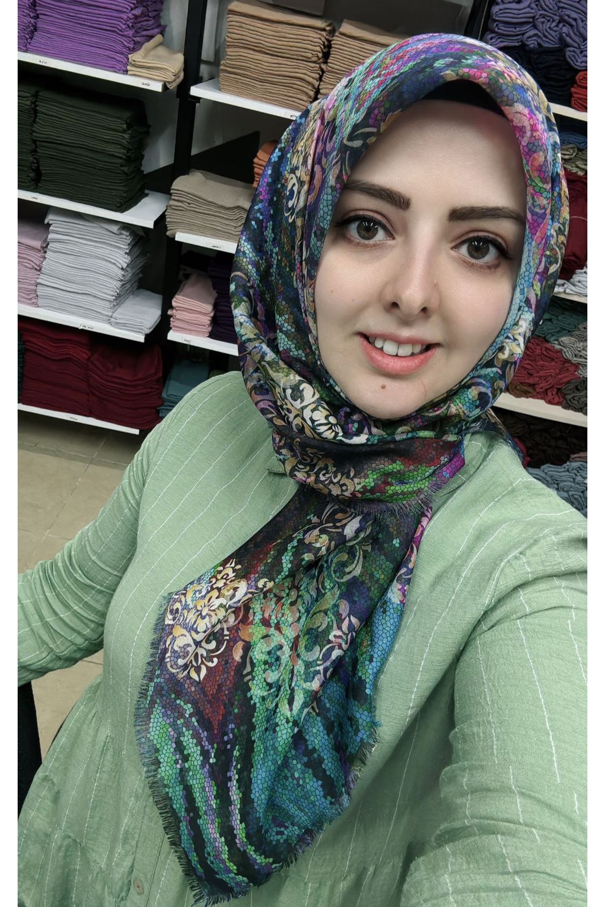 Rüya Koton Eşarp  Damask Bal