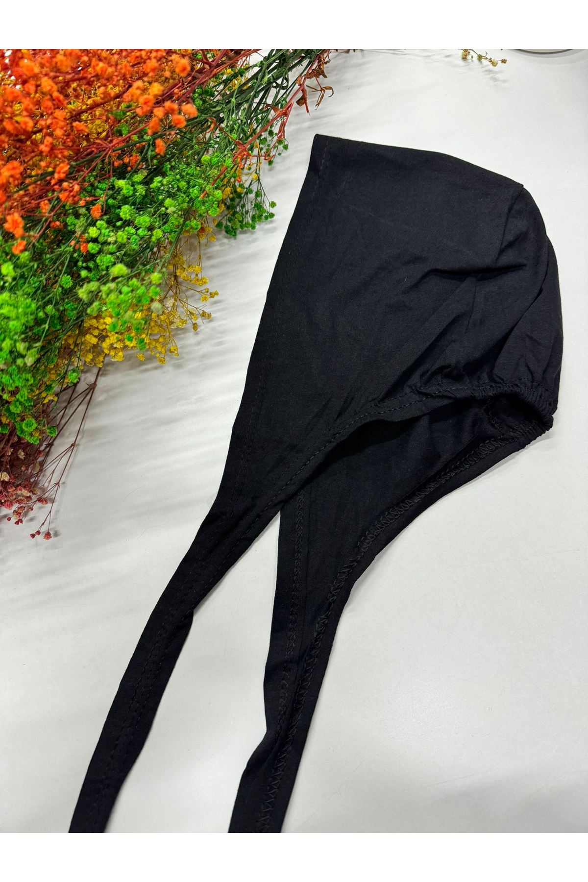  Dikişli Düz Bone siyah