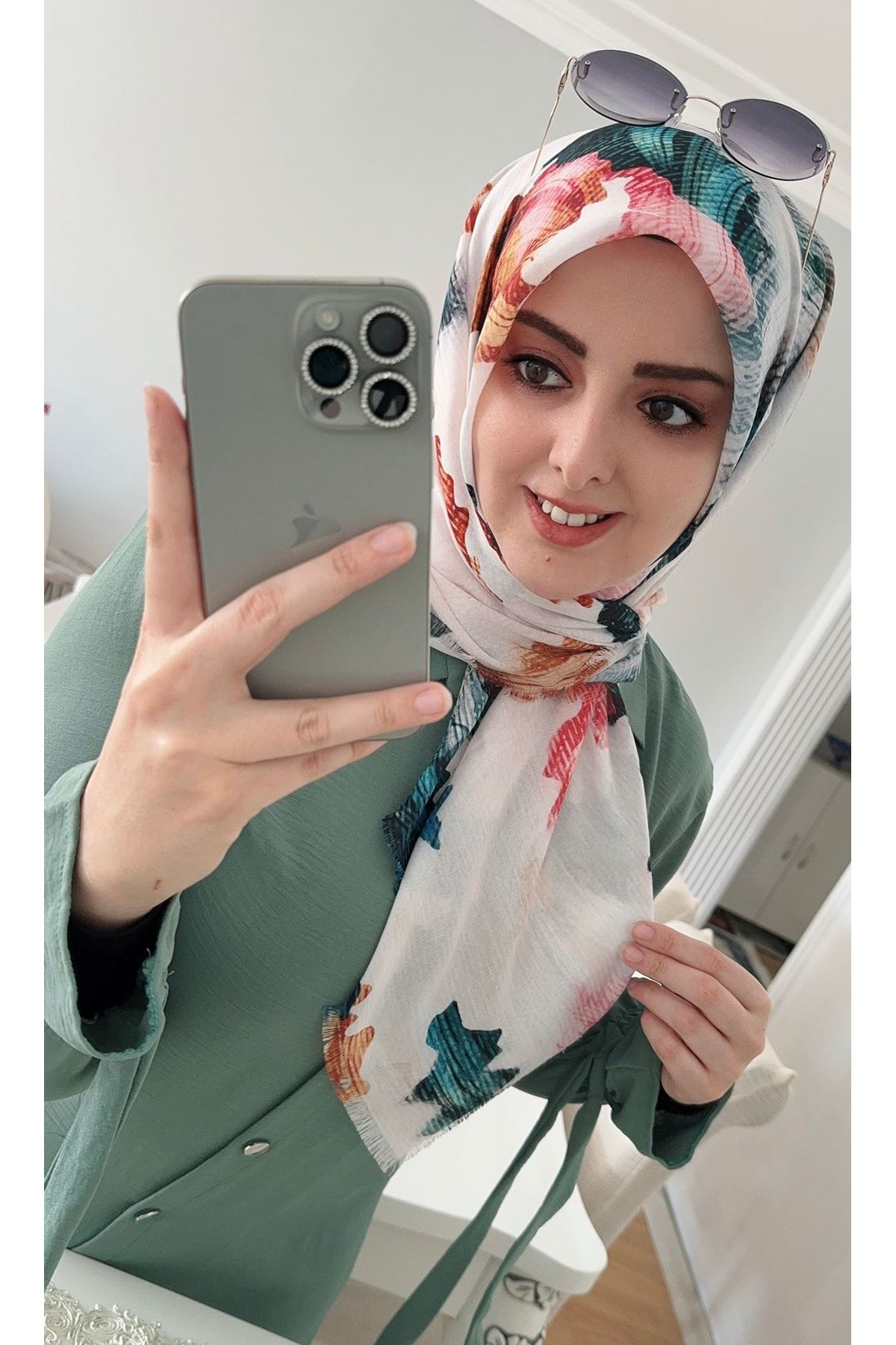 Rüya Koton Eşarp Rima Modeli