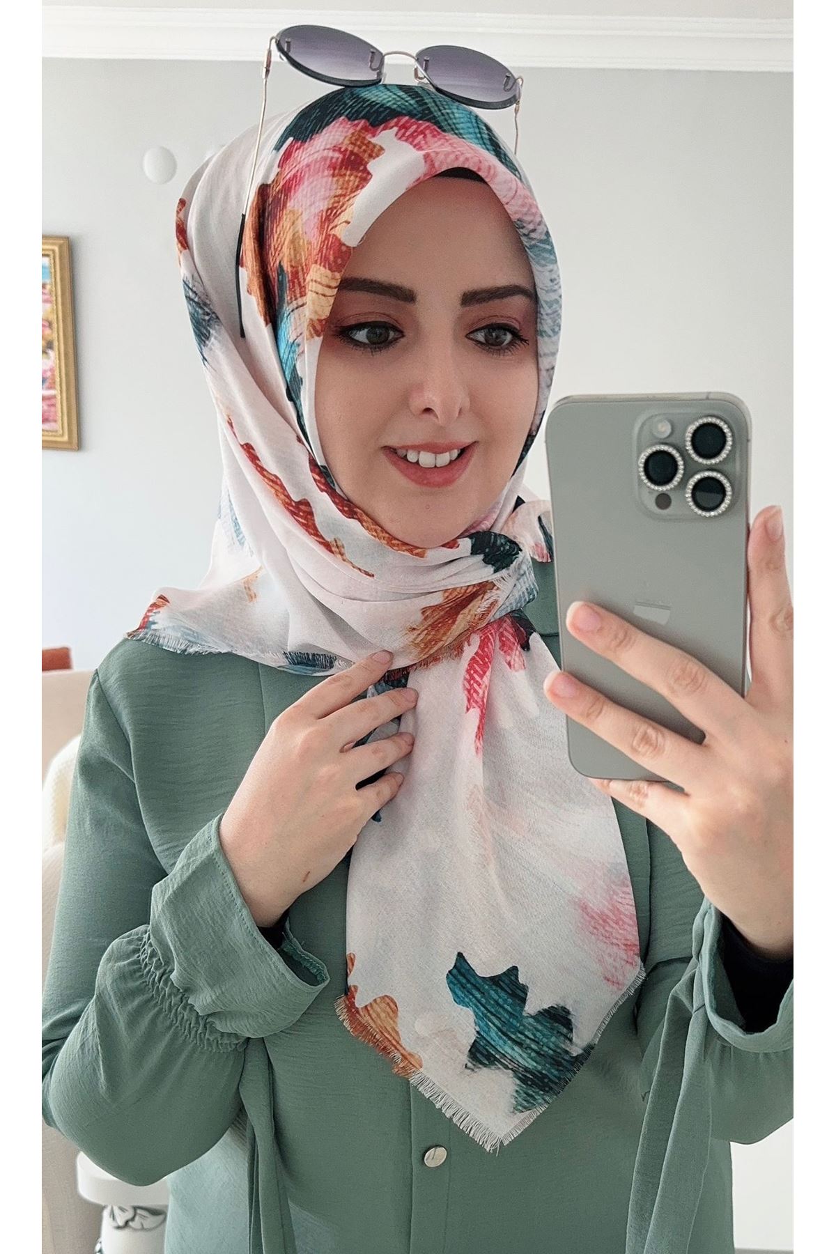 Rüya Koton Eşarp Rima Modeli