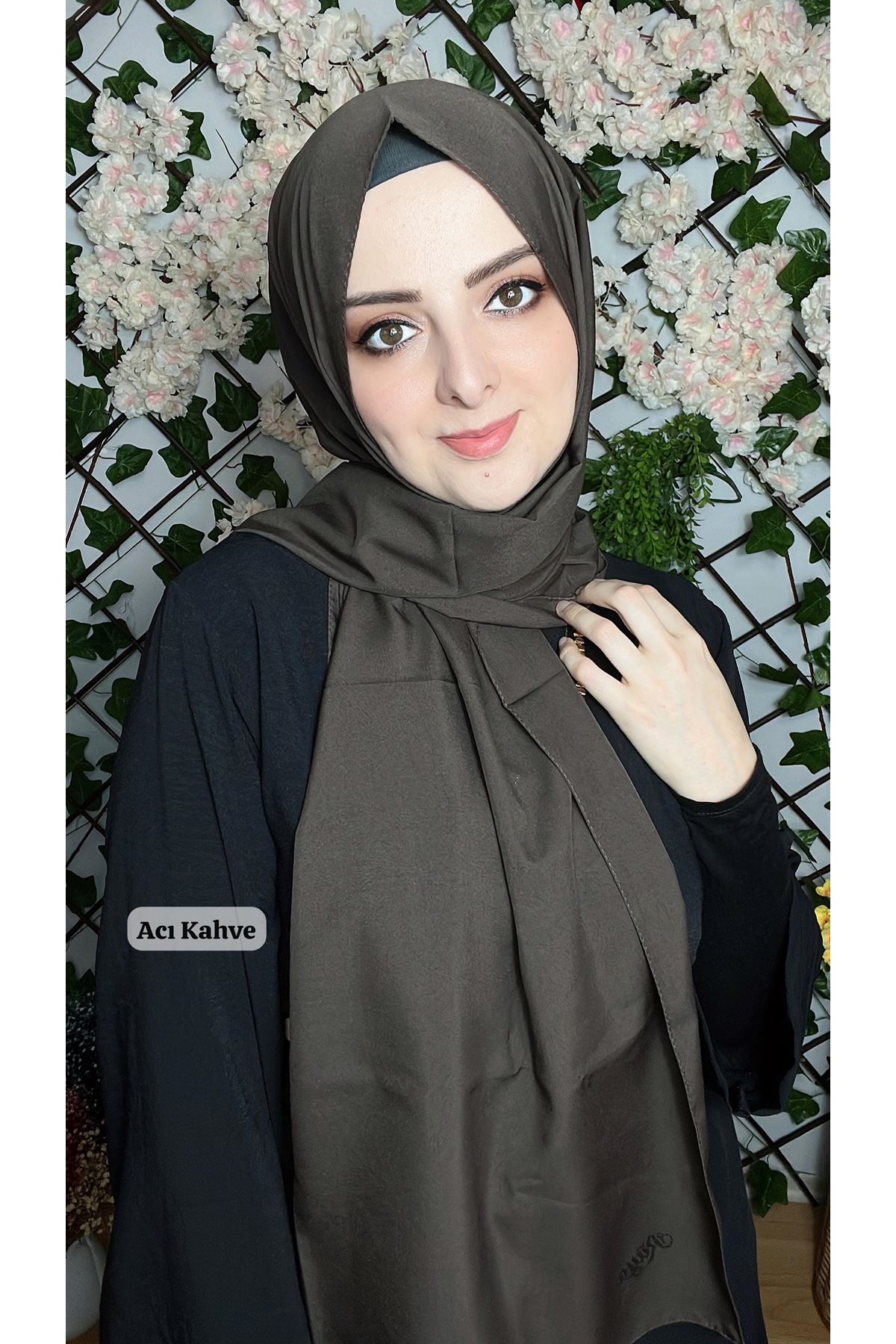 Medine İpeği Şal Acı Kahve