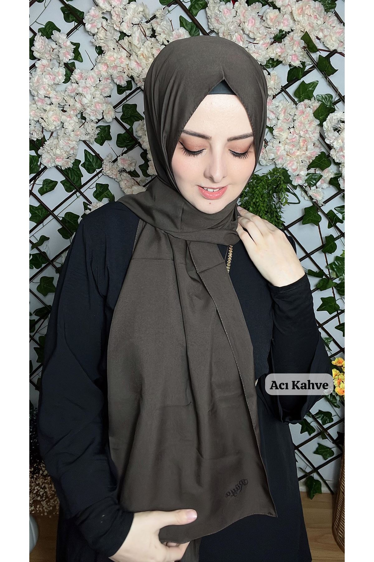 Medine İpeği Şal Acı Kahve