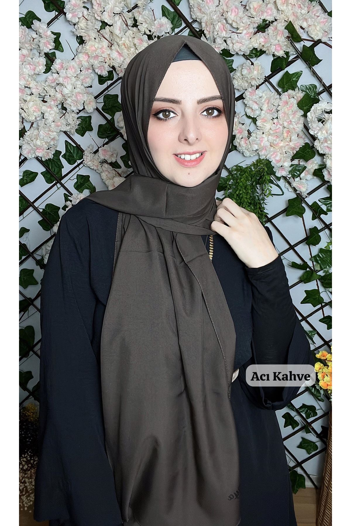 Medine İpeği Şal Acı Kahve