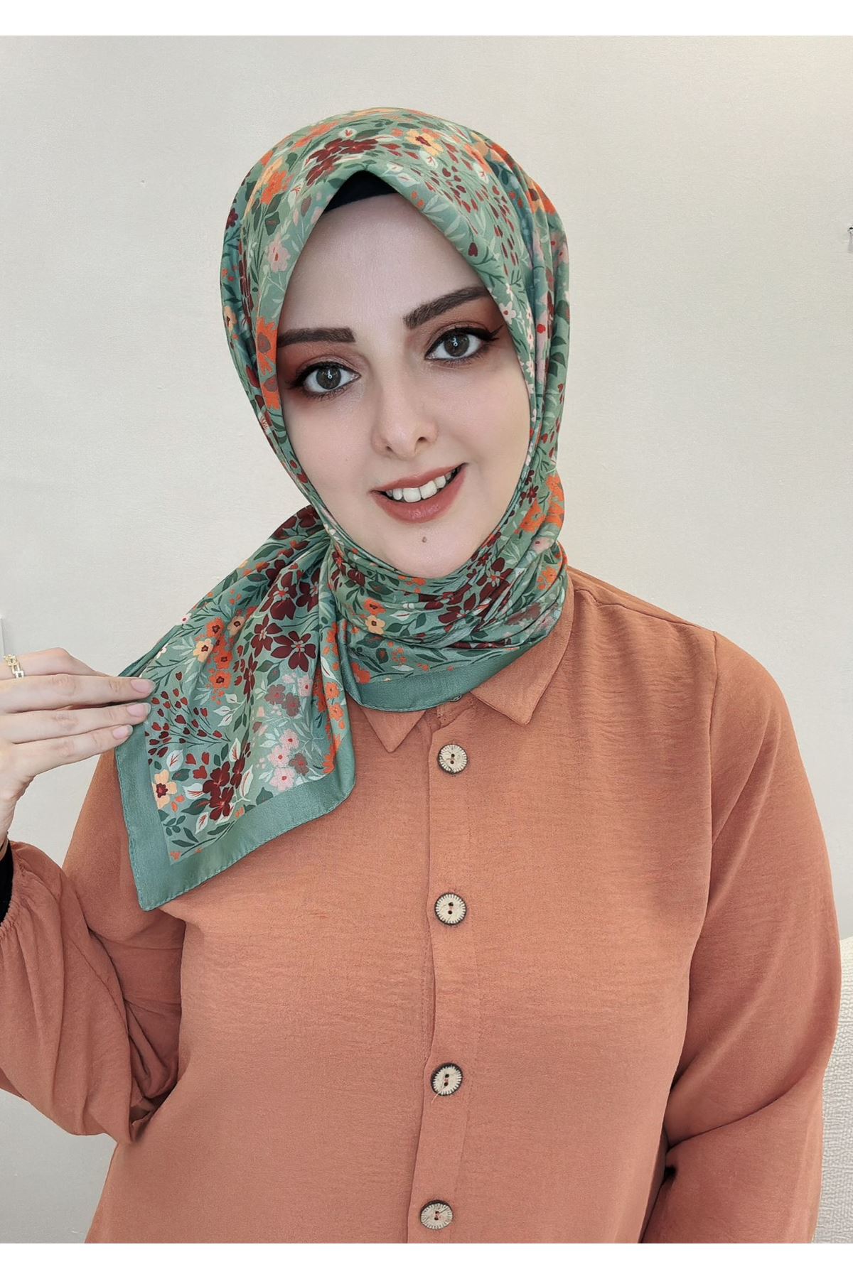 Buket Modeli Soft Eşarp Kod:14