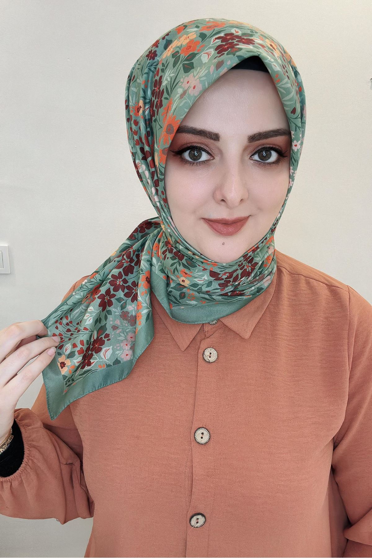 Buket Modeli Soft Eşarp Kod:14