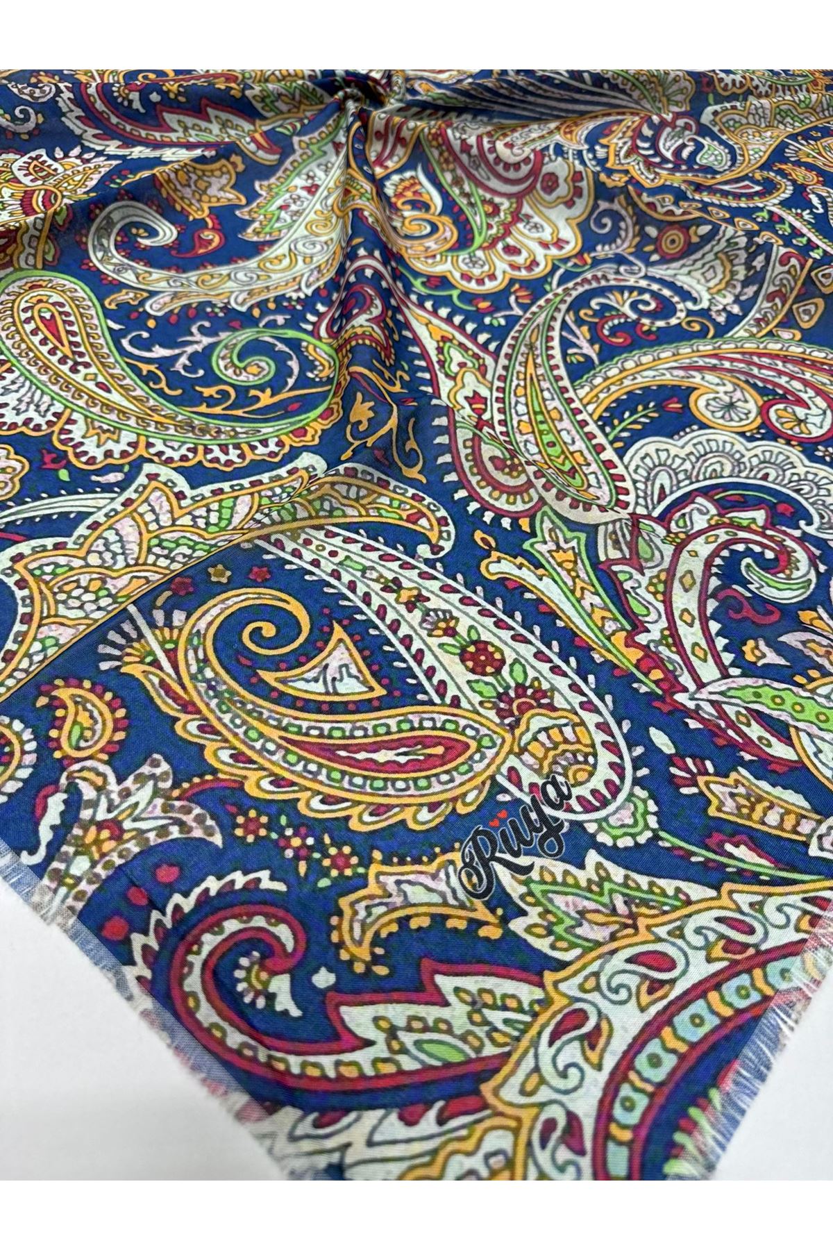 Rüya Koton Eşarp Etnik Desen 