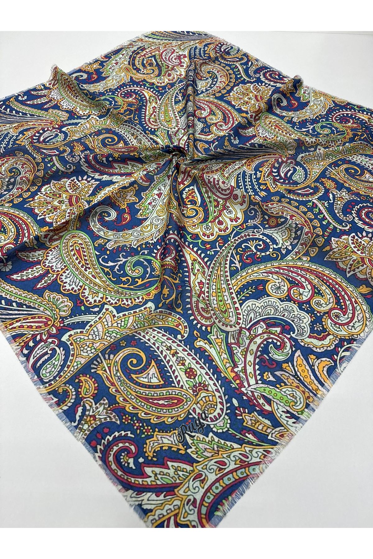 Rüya Koton Eşarp Etnik Desen 