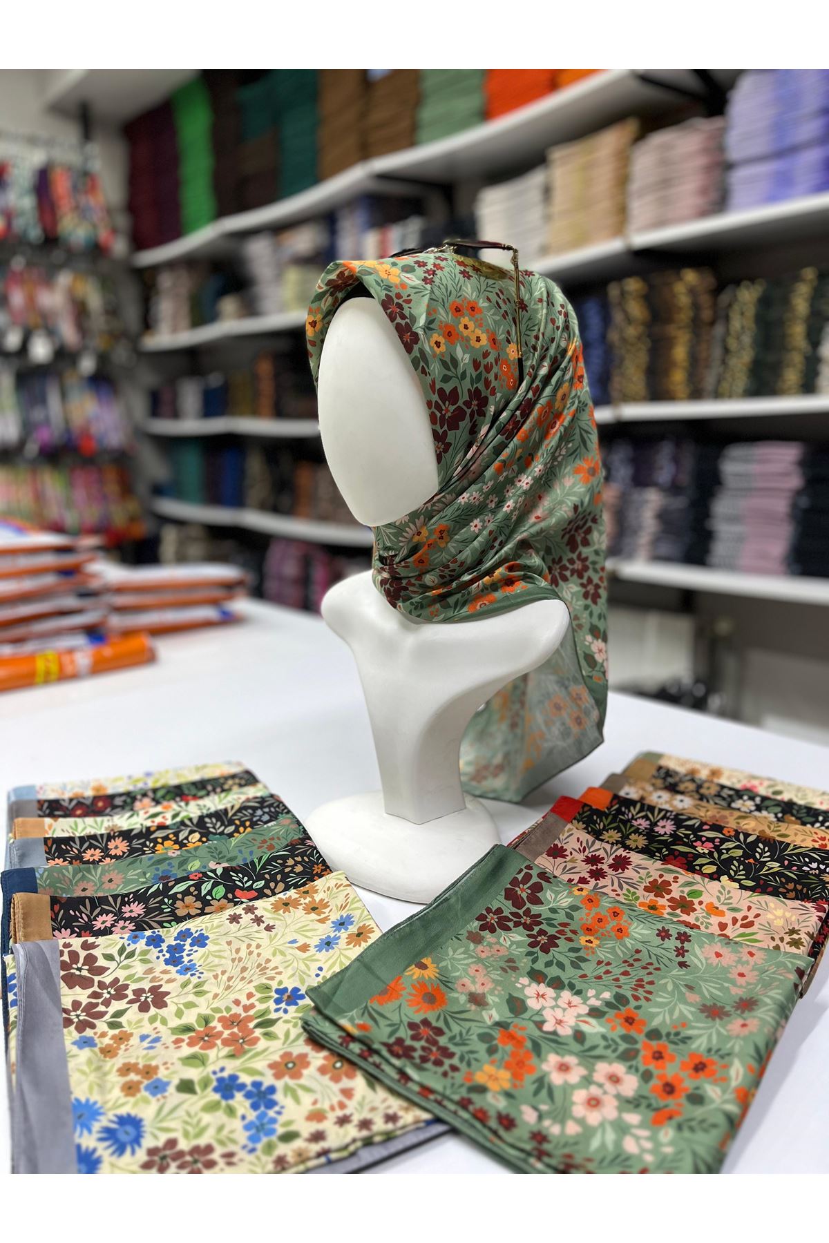 Buket Modeli Soft Eşarp Kod:14