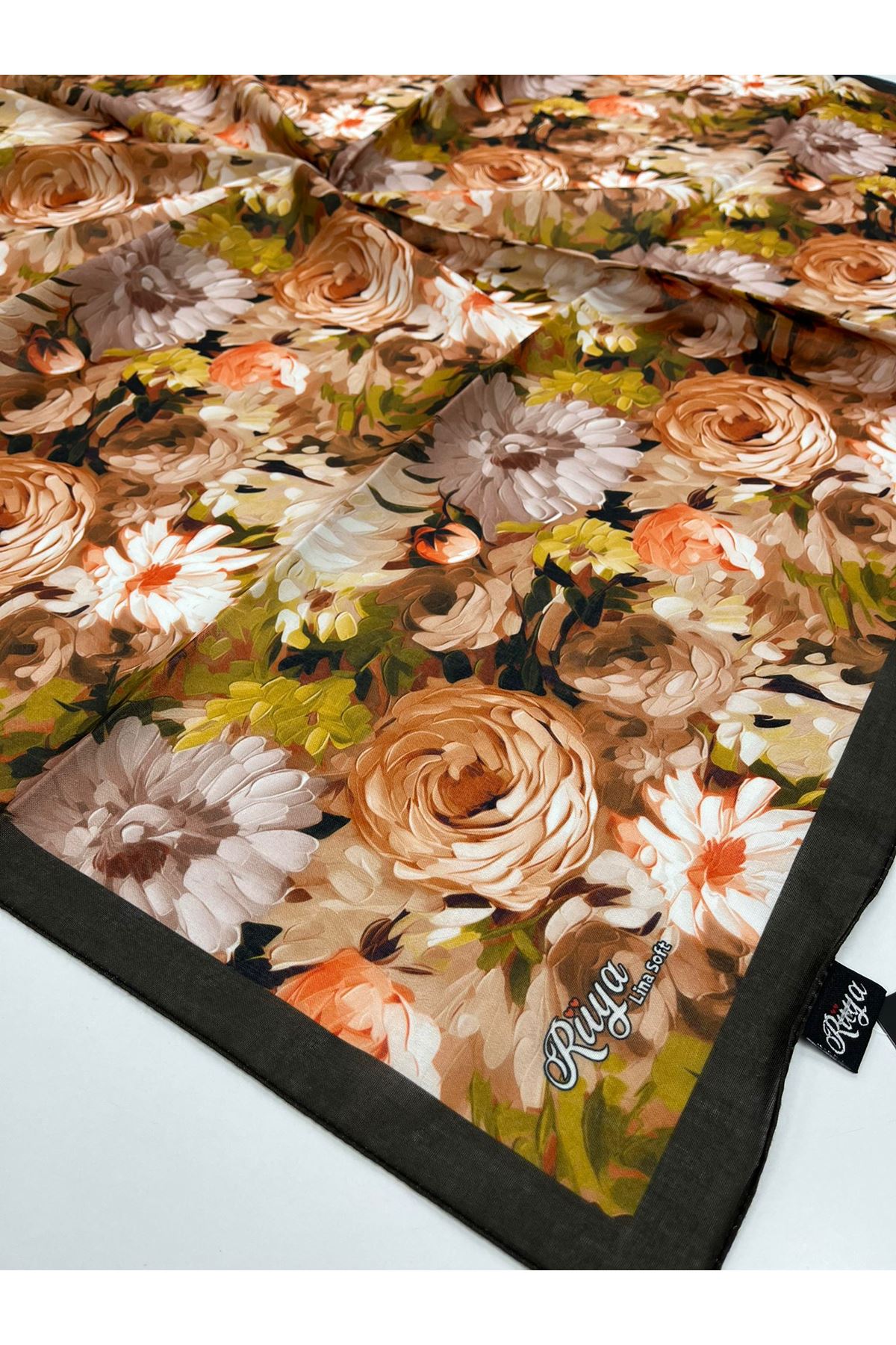 Rüya Lina Şakayık Desen Soft Eşarp   