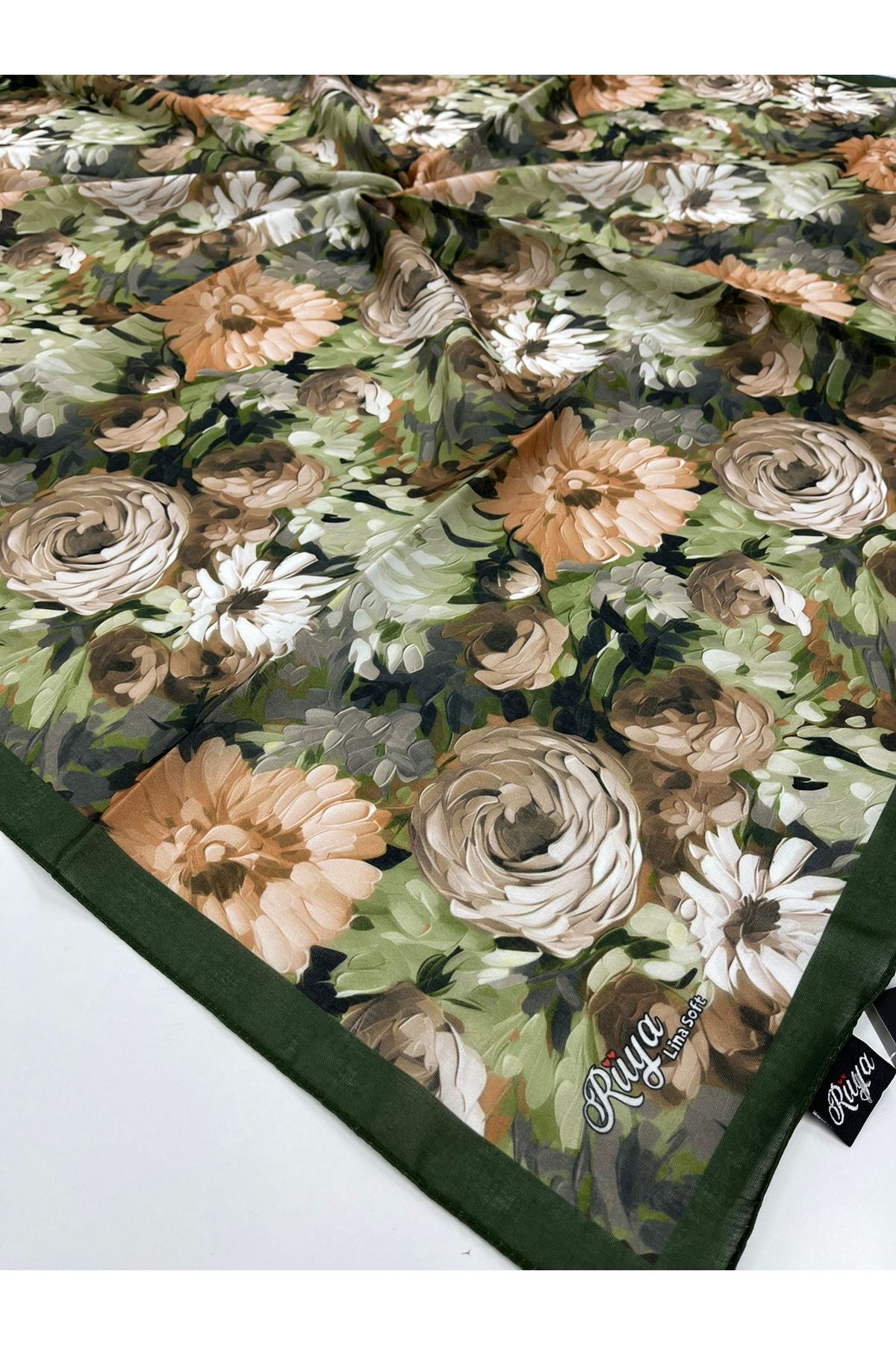 Rüya Lina Şakayık Desen Soft Eşarp   