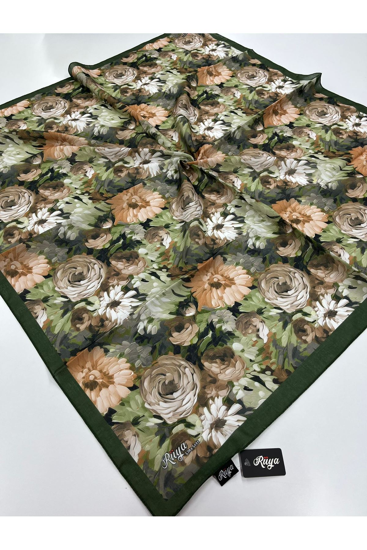 Rüya Lina Şakayık Desen Soft Eşarp   