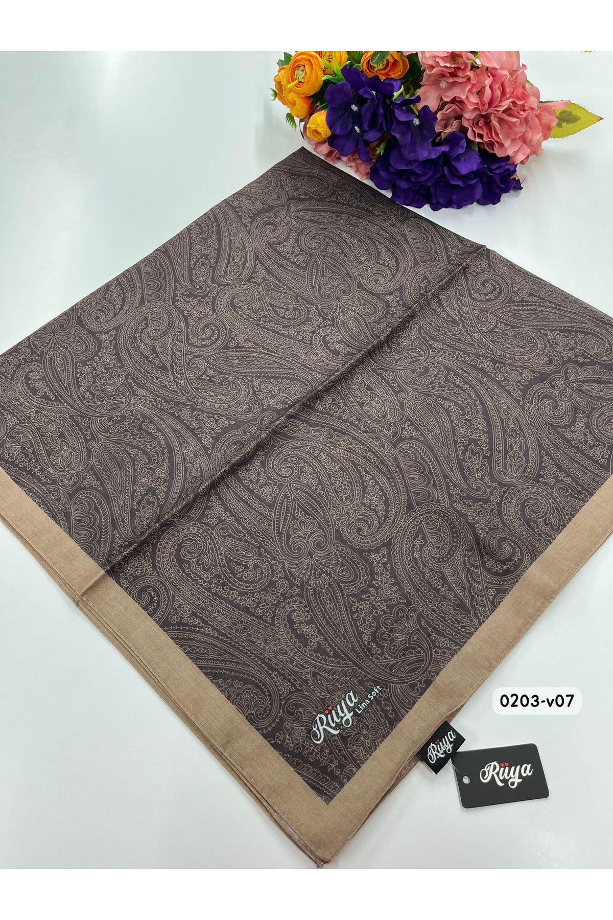 Rüya Lina Etnik Desen Soft Eşarp Kod:v07