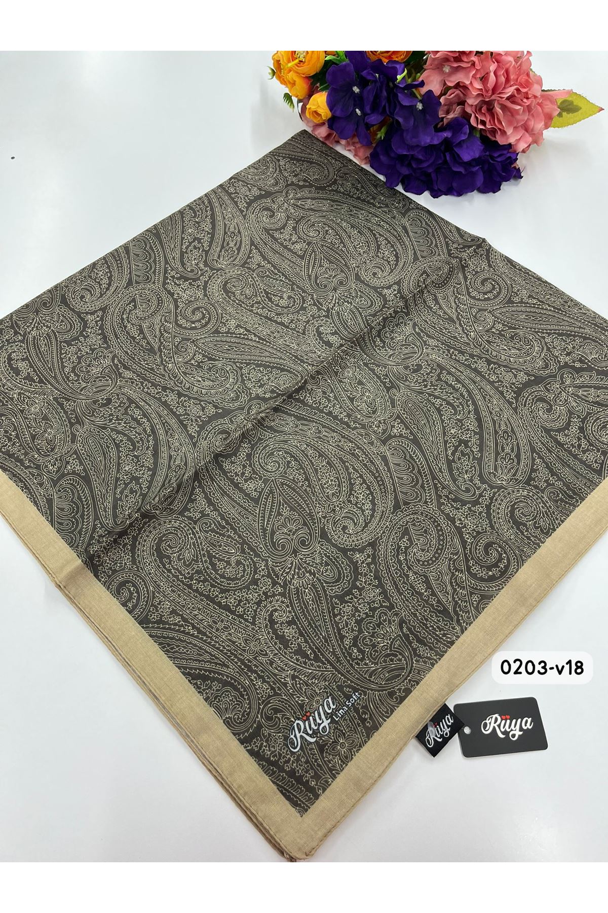 Rüya Lina Etnik Desen Soft Eşarp Kod:v18