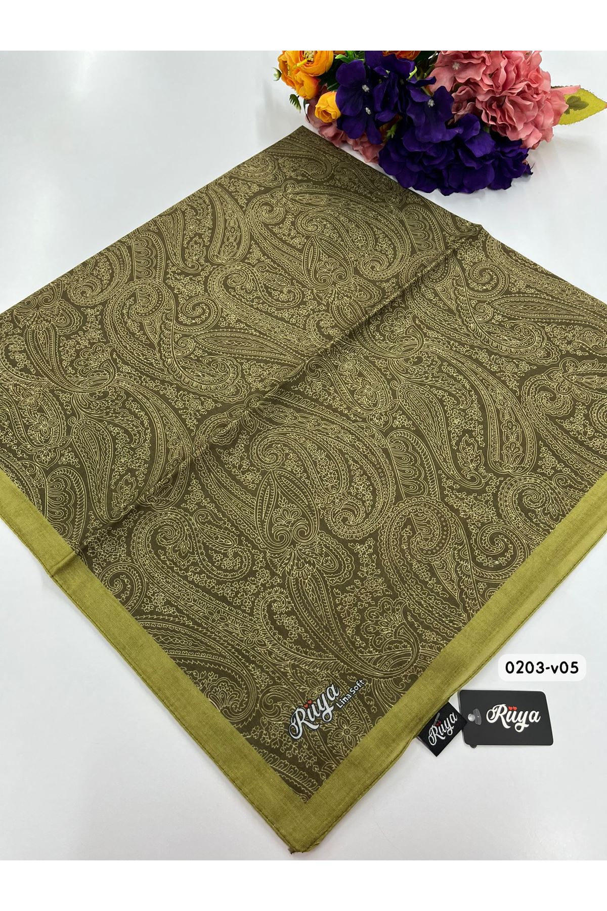 Rüya Lina Etnik Desen Soft Eşarp Kod:v05  