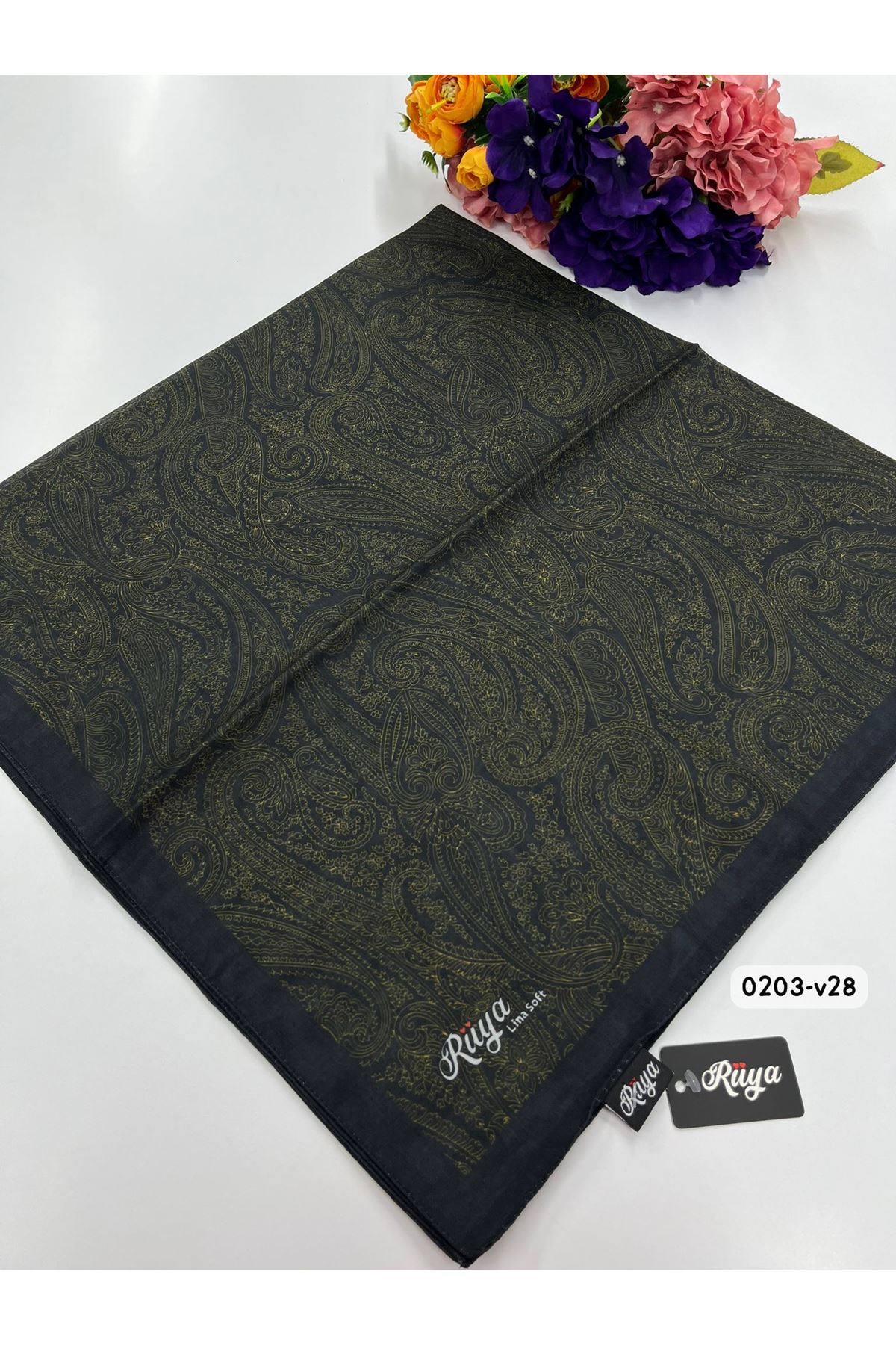 Rüya Lina Etnik Desen Soft Eşarp Kod:v28