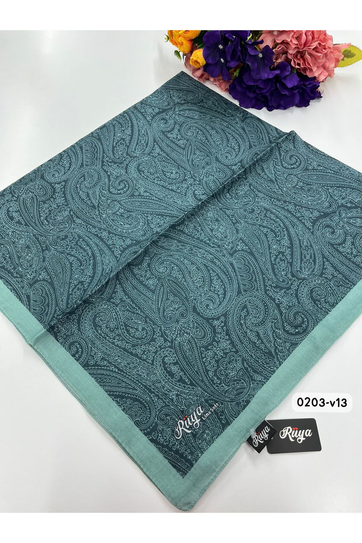 Rüya Lina Etnik Desen Soft Eşarp Kod: 0203 - V13