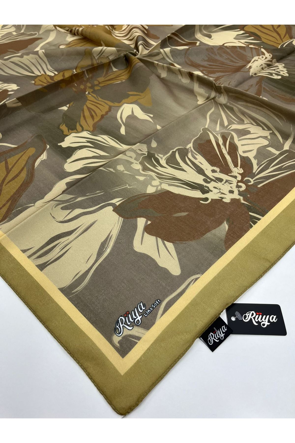 Rüya Lina Nergis Desen Soft Eşarp 