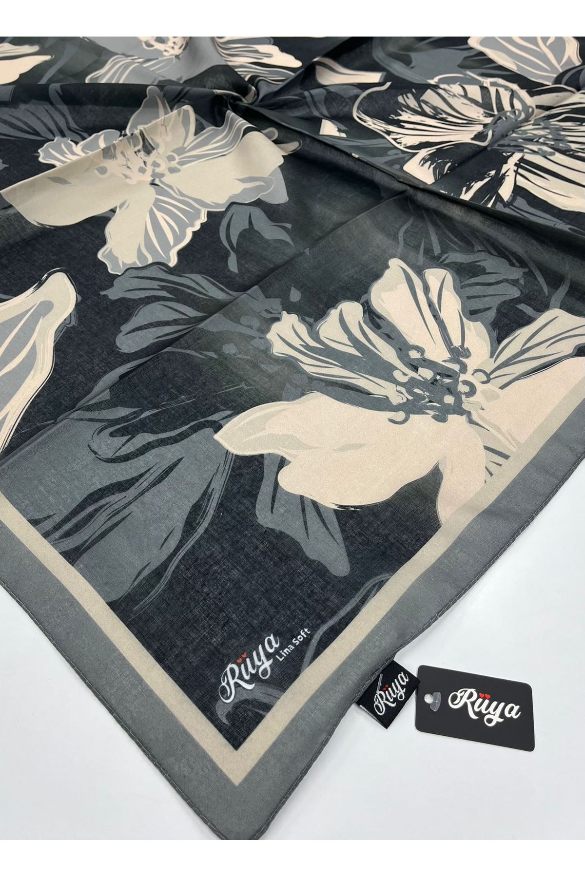 Rüya Lina Nergis Desen Soft Eşarp    