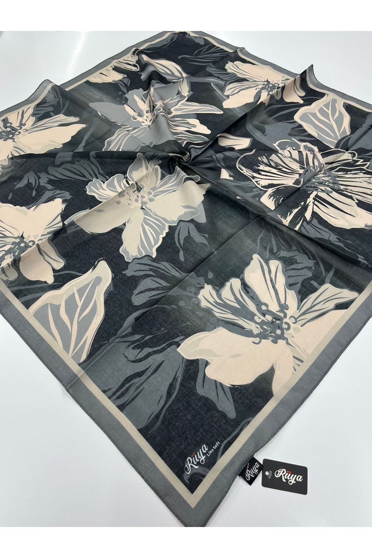 Rüya Lina Nergis Desen Soft Eşarp    