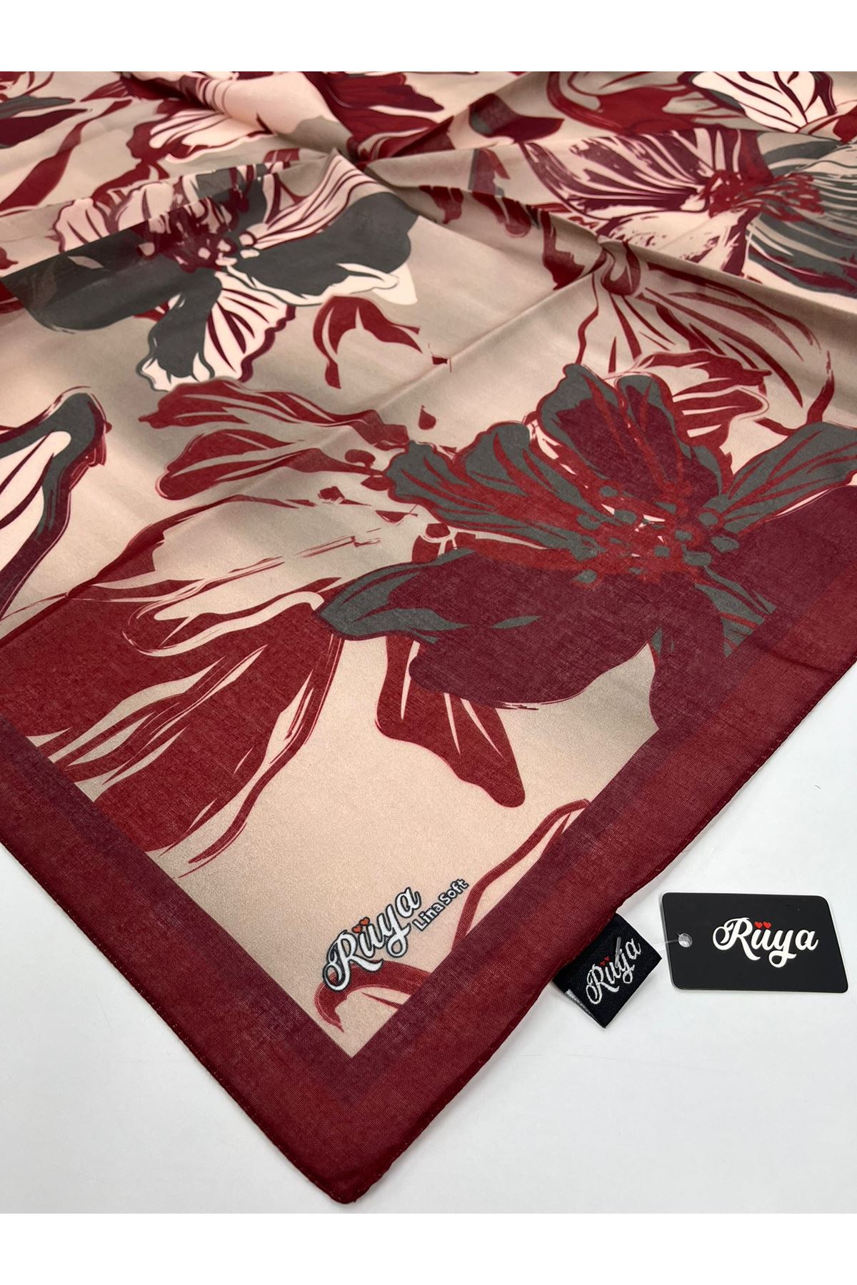 Rüya Lina Nergis Desen Soft Eşarp    