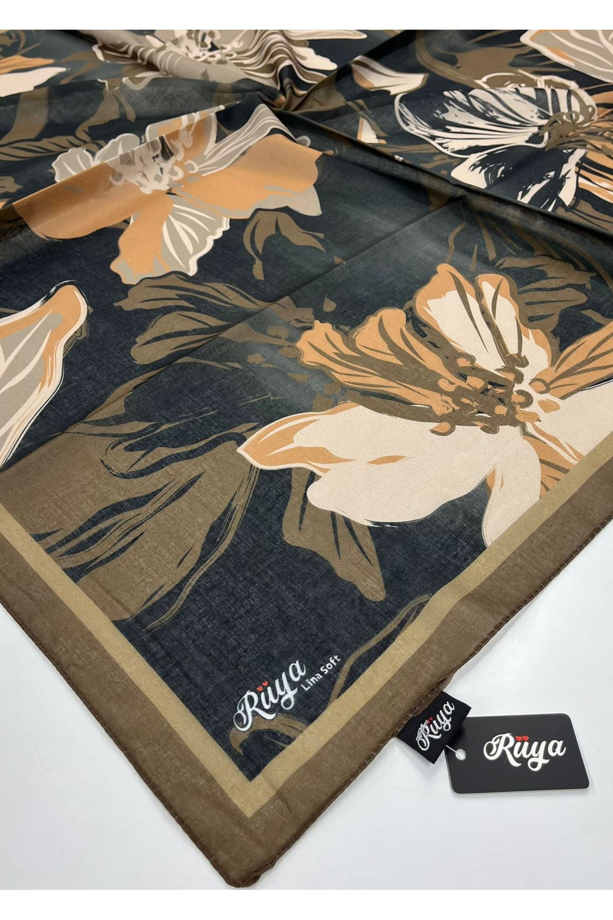 Rüya Lina Nergis Desen Soft Eşarp   