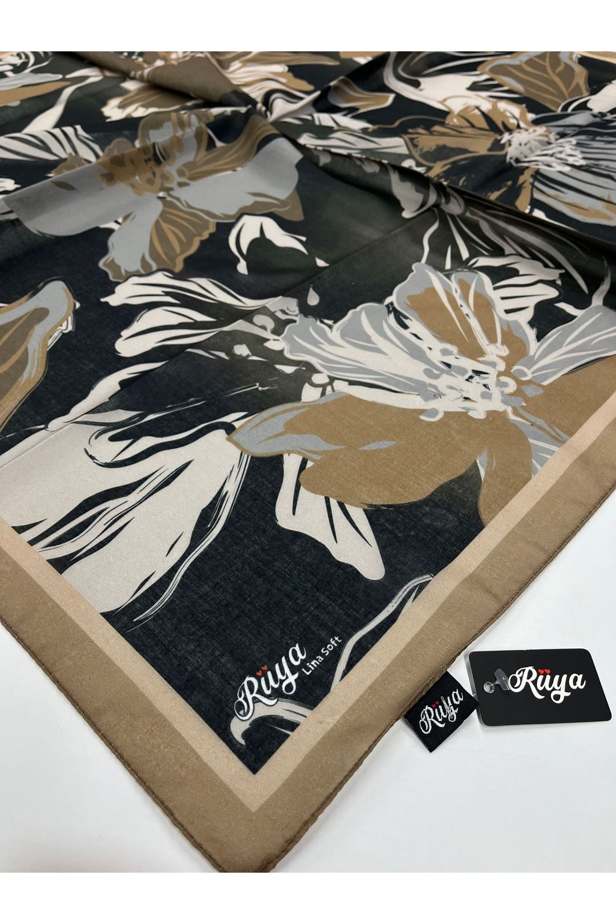 Rüya Lina Nergis Desen Soft Eşarp  