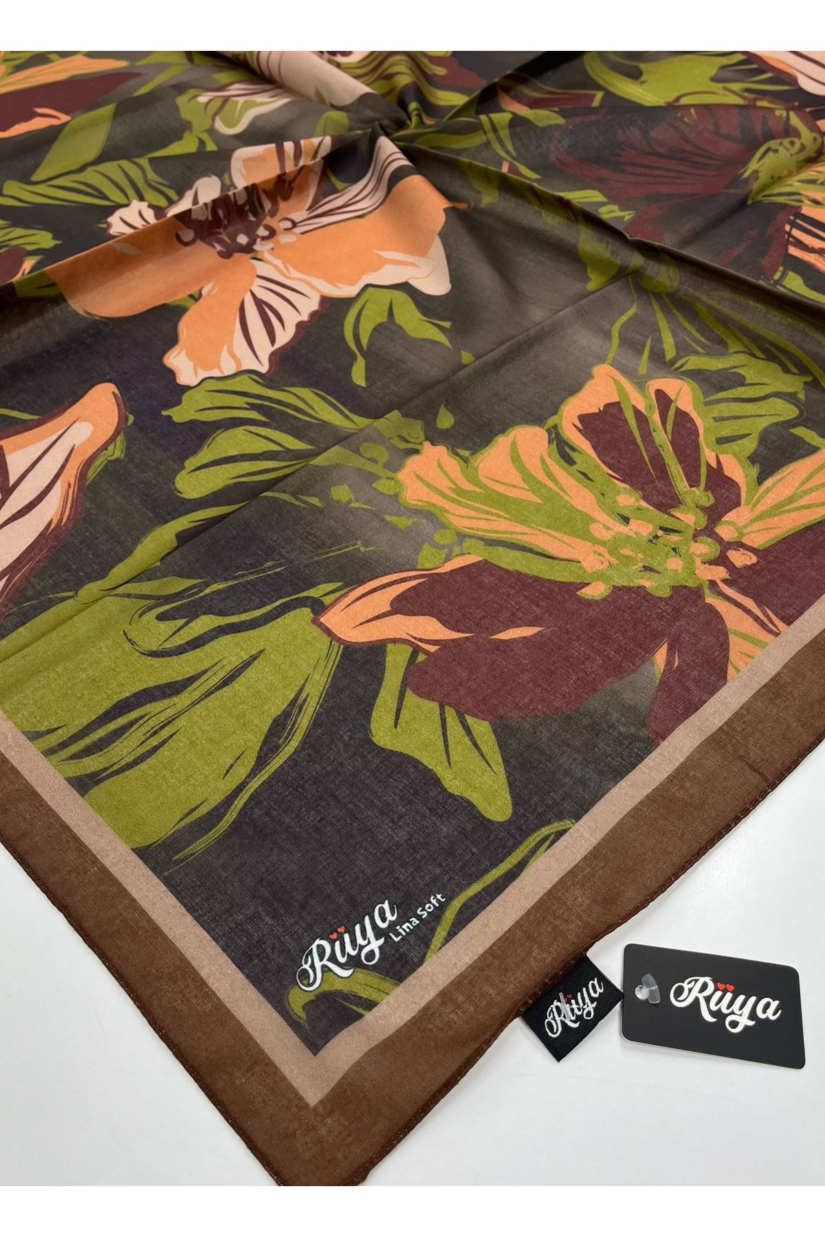 Rüya Lina Nergis Desen Soft Eşarp   