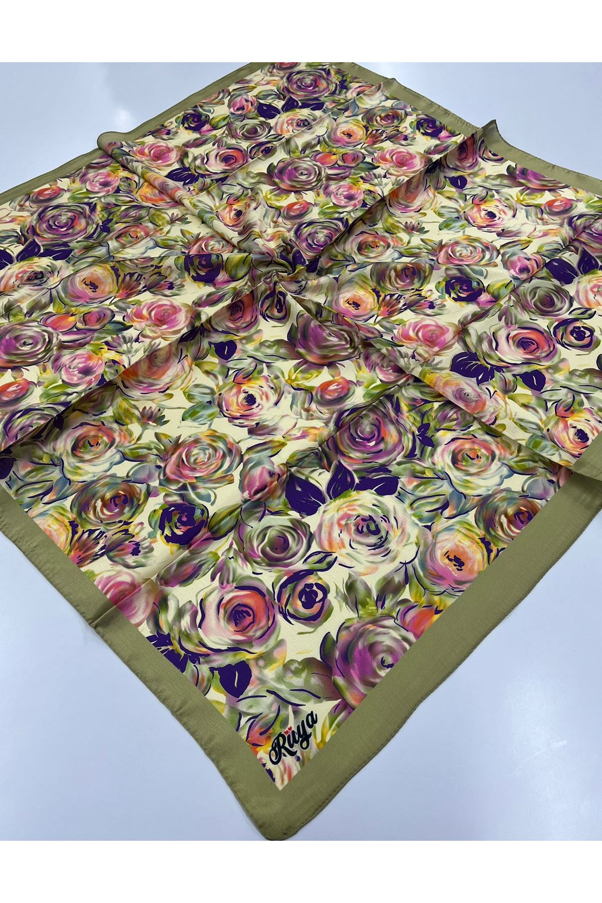 Ortanca Modeli Pırıltı Eşarp 6721