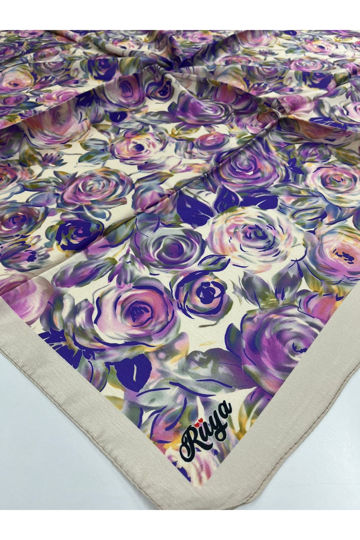 Ortanca Modeli Pırıltı Eşarp 6721