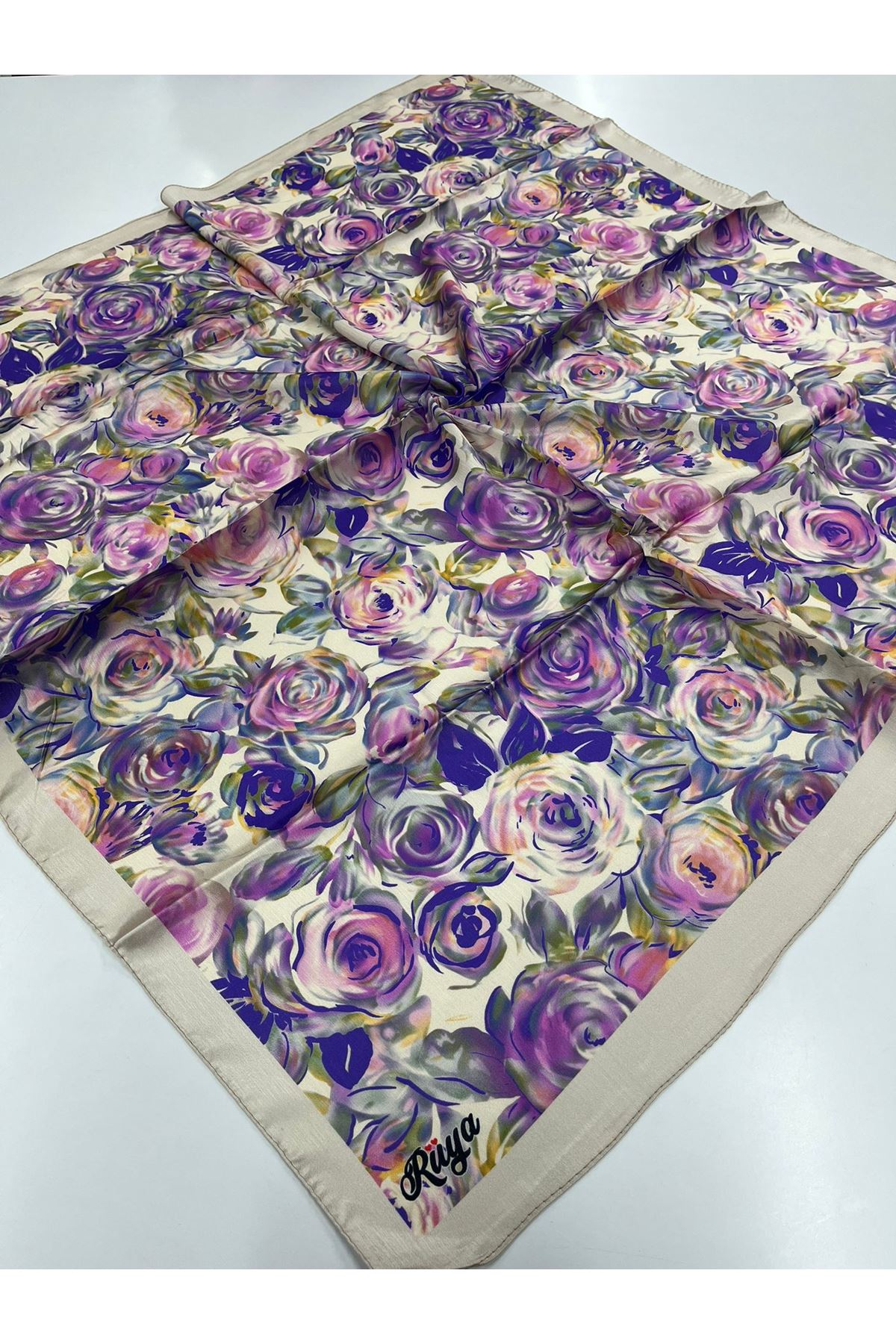 Ortanca Modeli Pırıltı Eşarp 6721