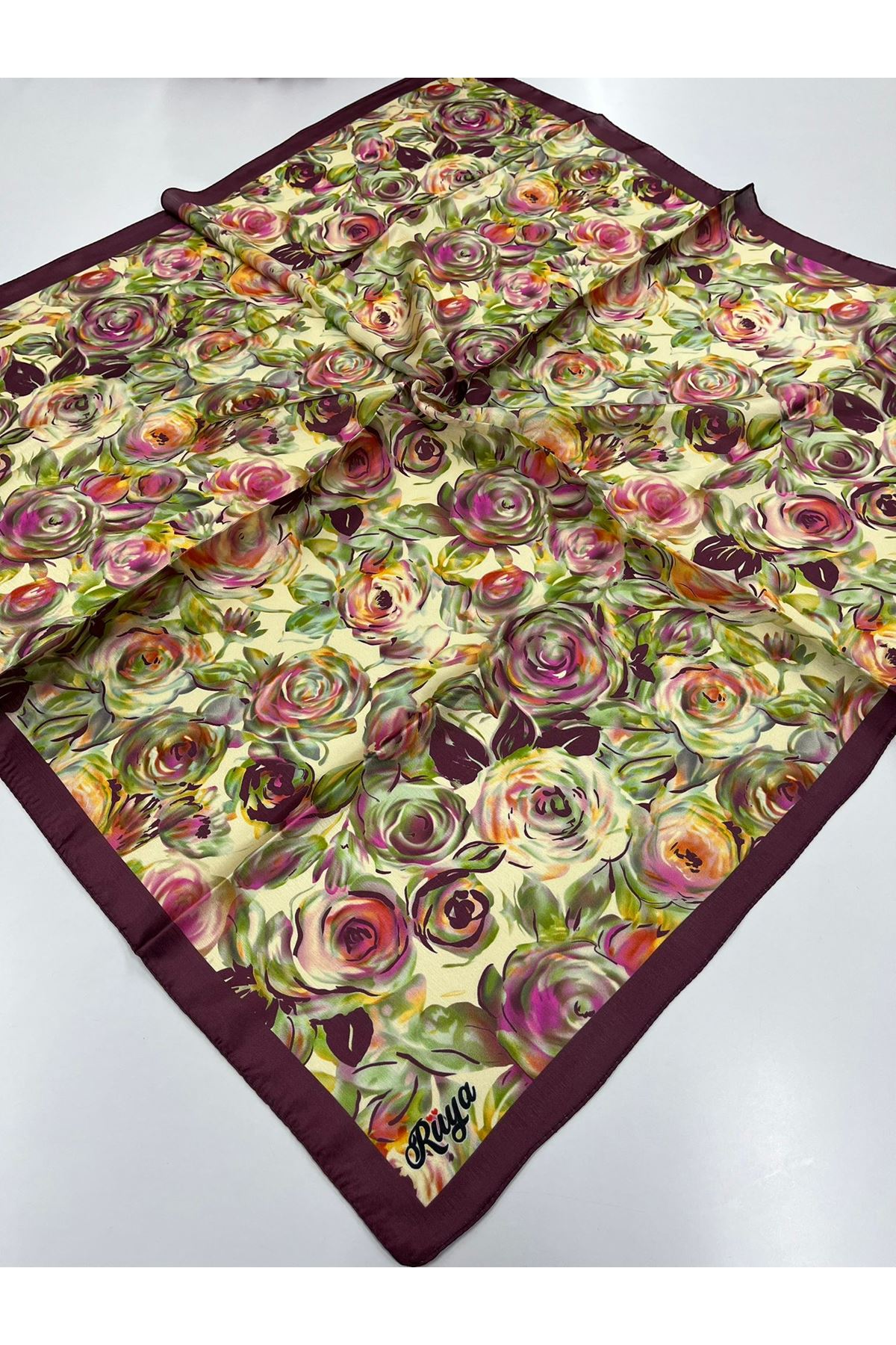 Ortanca Modeli Pırıltı Eşarp 6721 