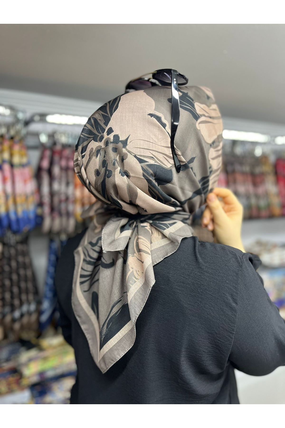 Rüya Lina Nergis Desen Soft Eşarp  