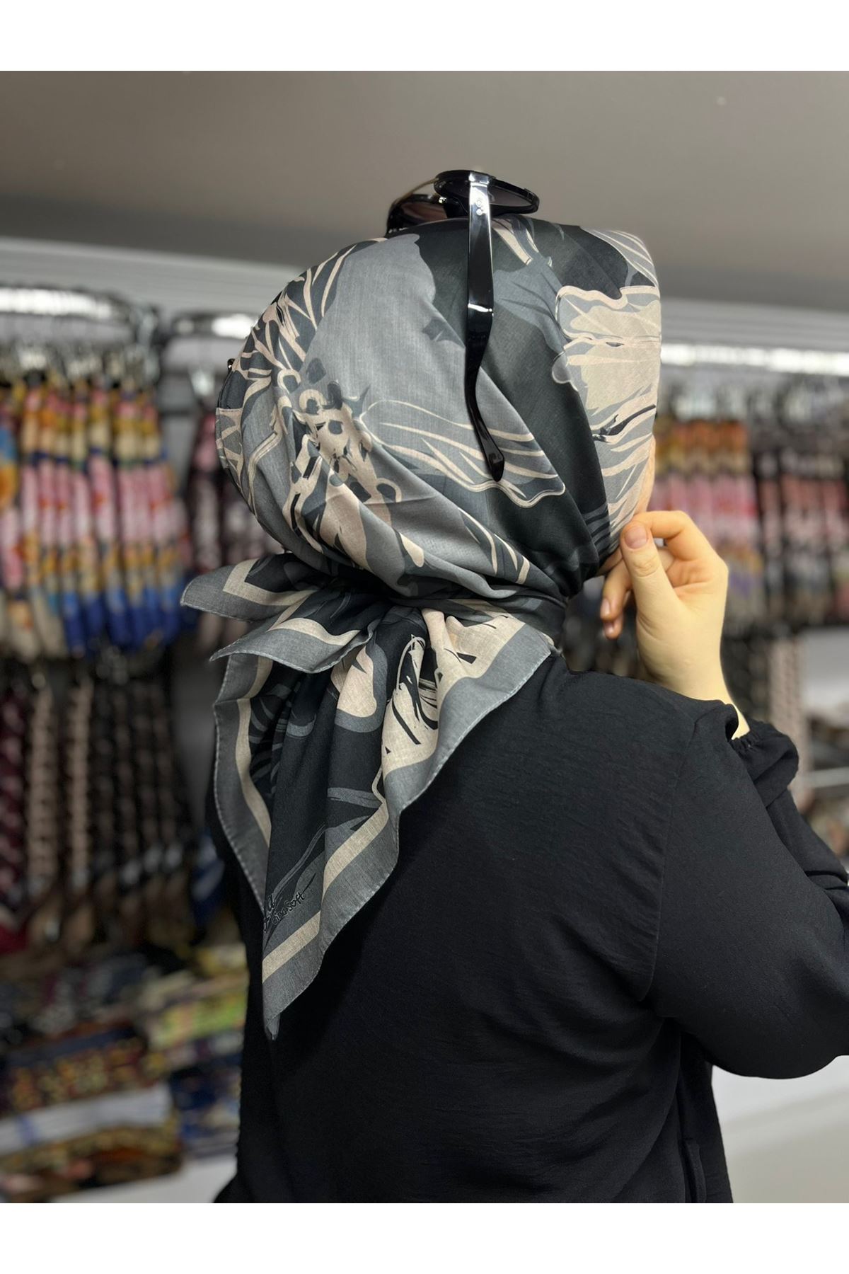 Rüya Lina Nergis Desen Soft Eşarp    