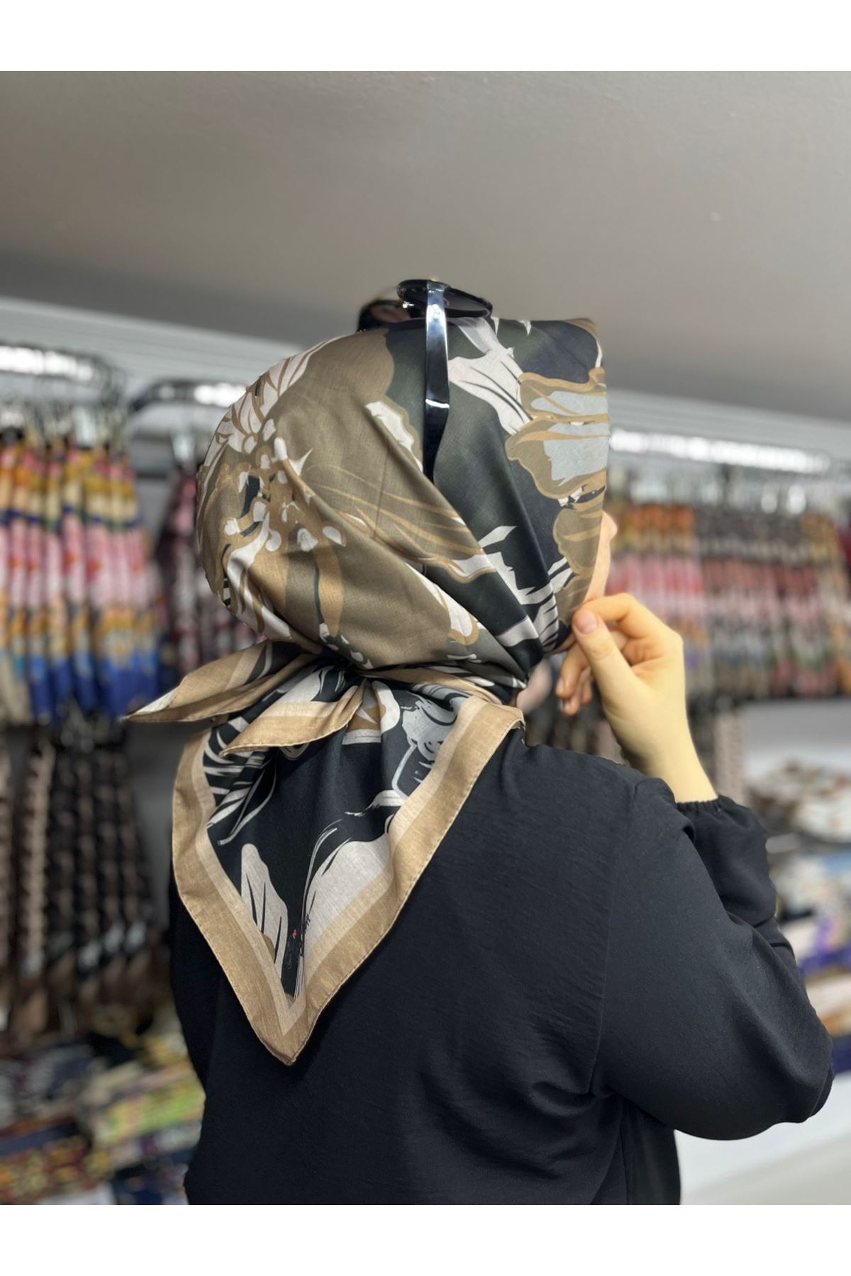 Rüya Lina Nergis Desen Soft Eşarp  