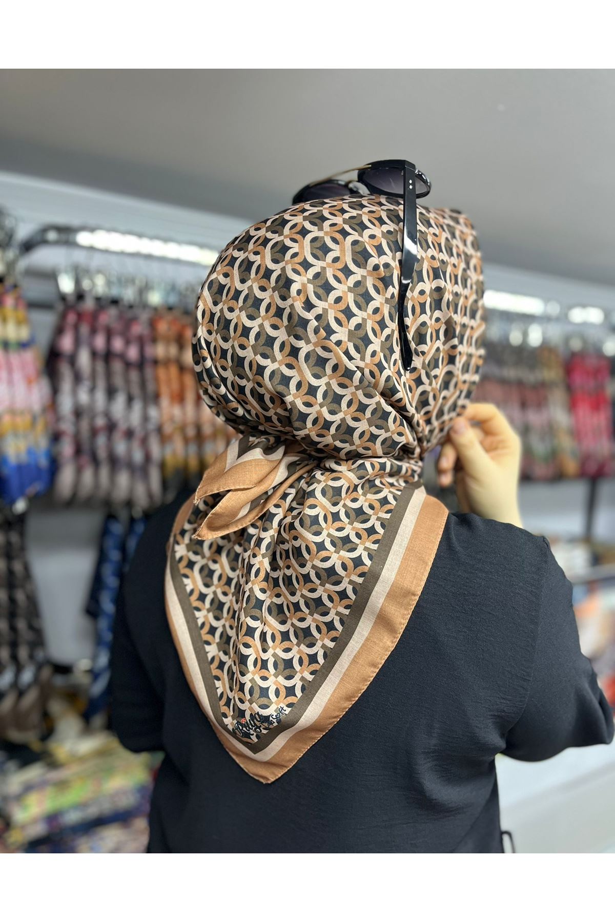 Rüya Lina Döngü Desen Soft Eşarp