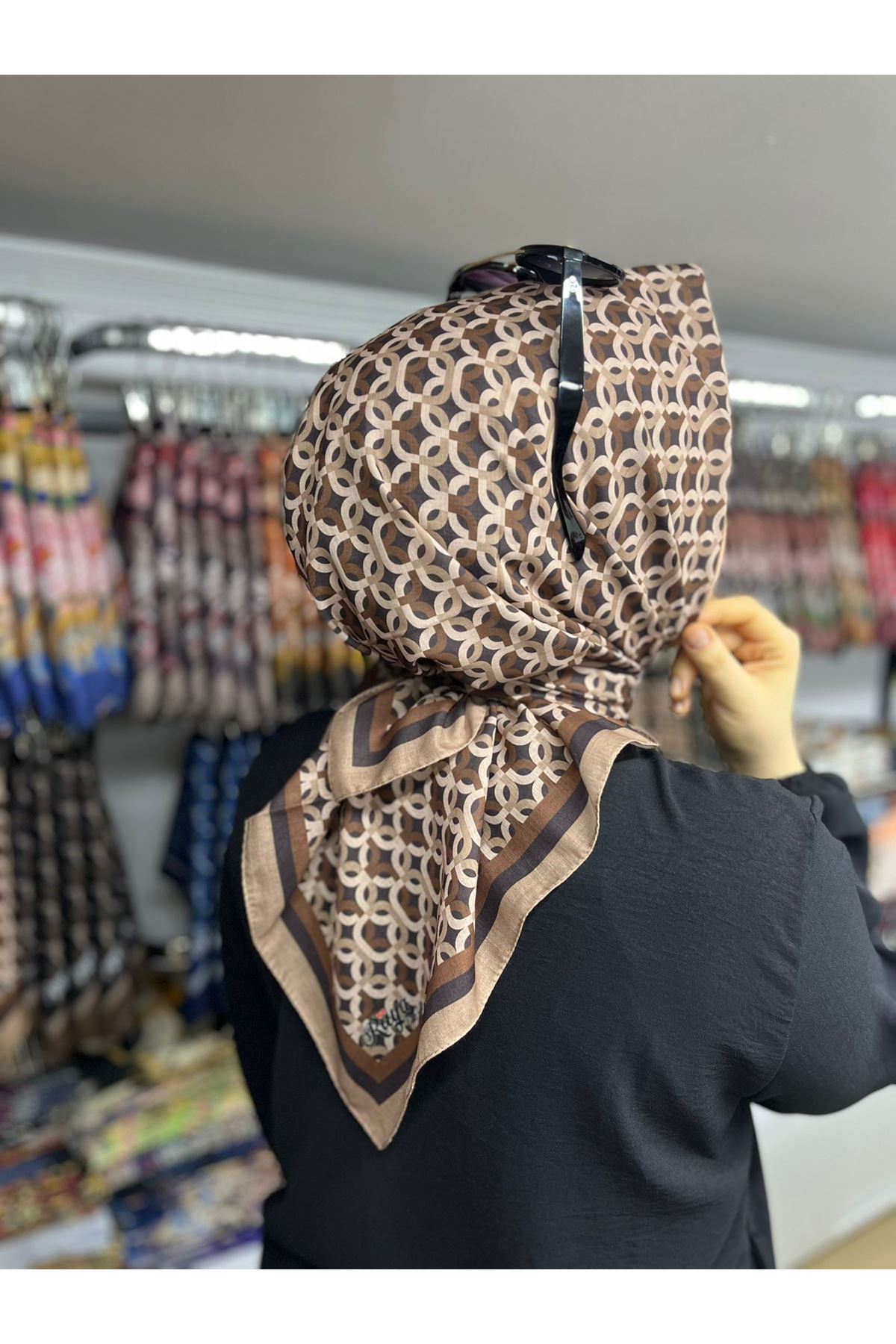 Rüya Lina Döngü Desen Soft Eşarp 