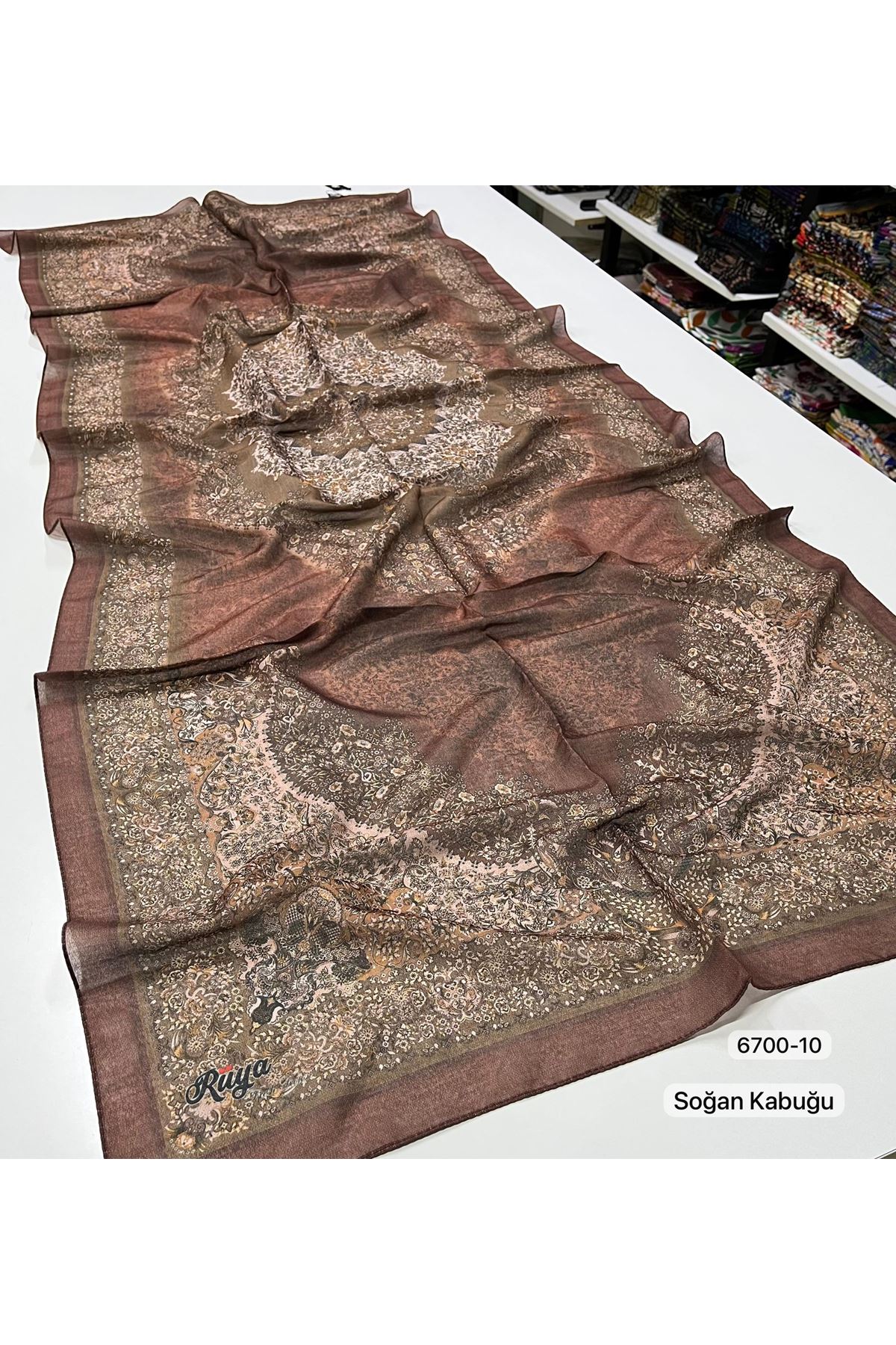 Rüya Organik Şal Kod:6700-10 (Soğan Kabuğu)