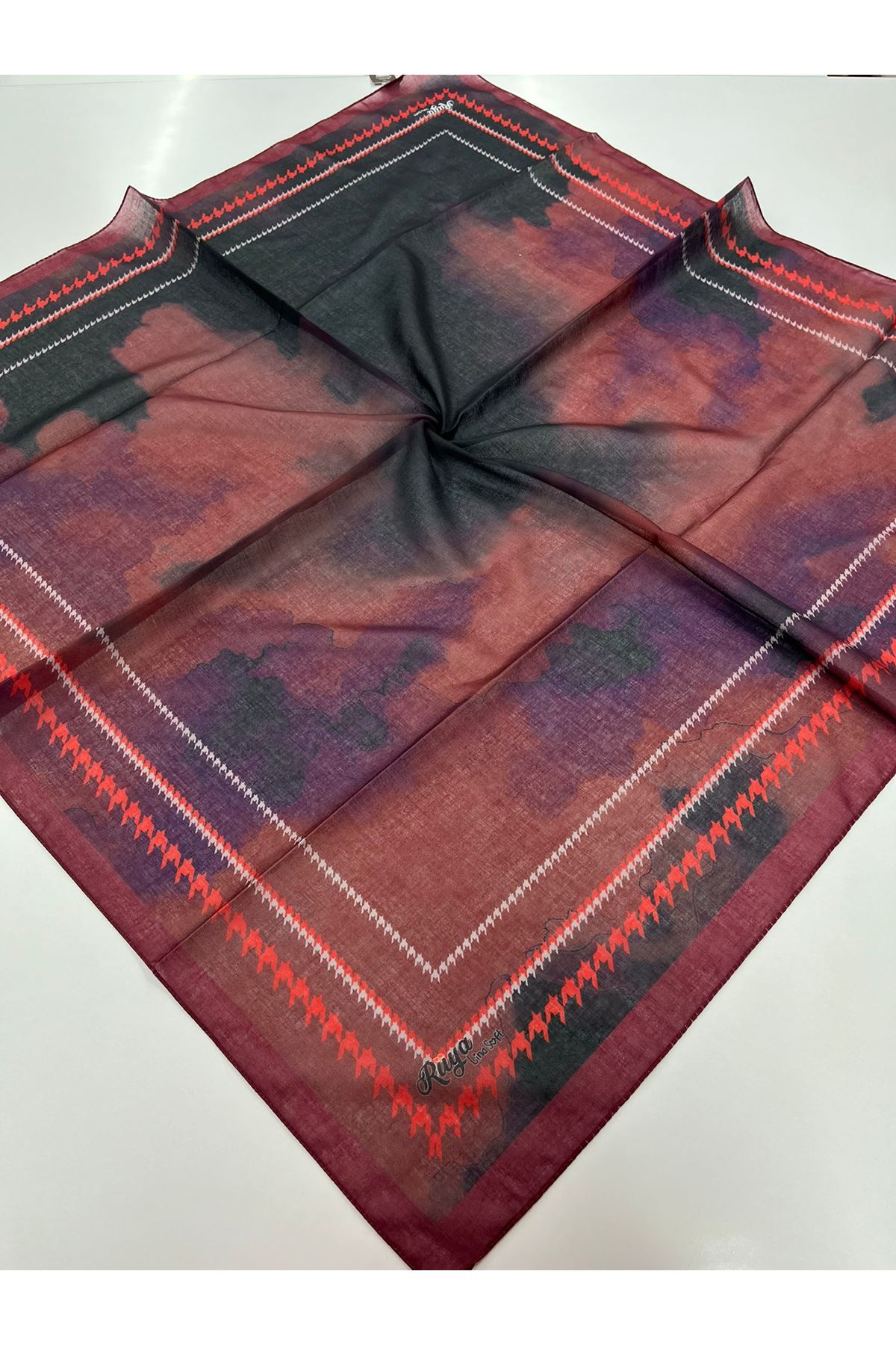 Rüya Lina Kazayağı Desen Soft Eşarp 