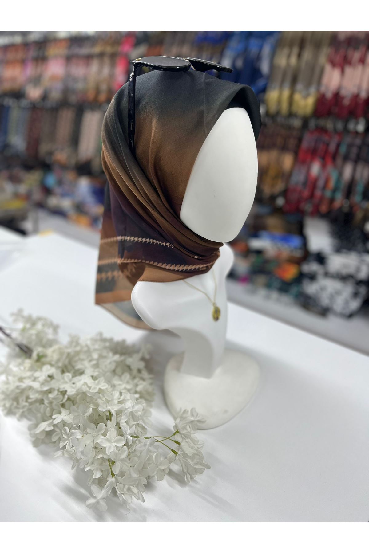 Rüya Lina Kazayağı Desen Soft Eşarp  