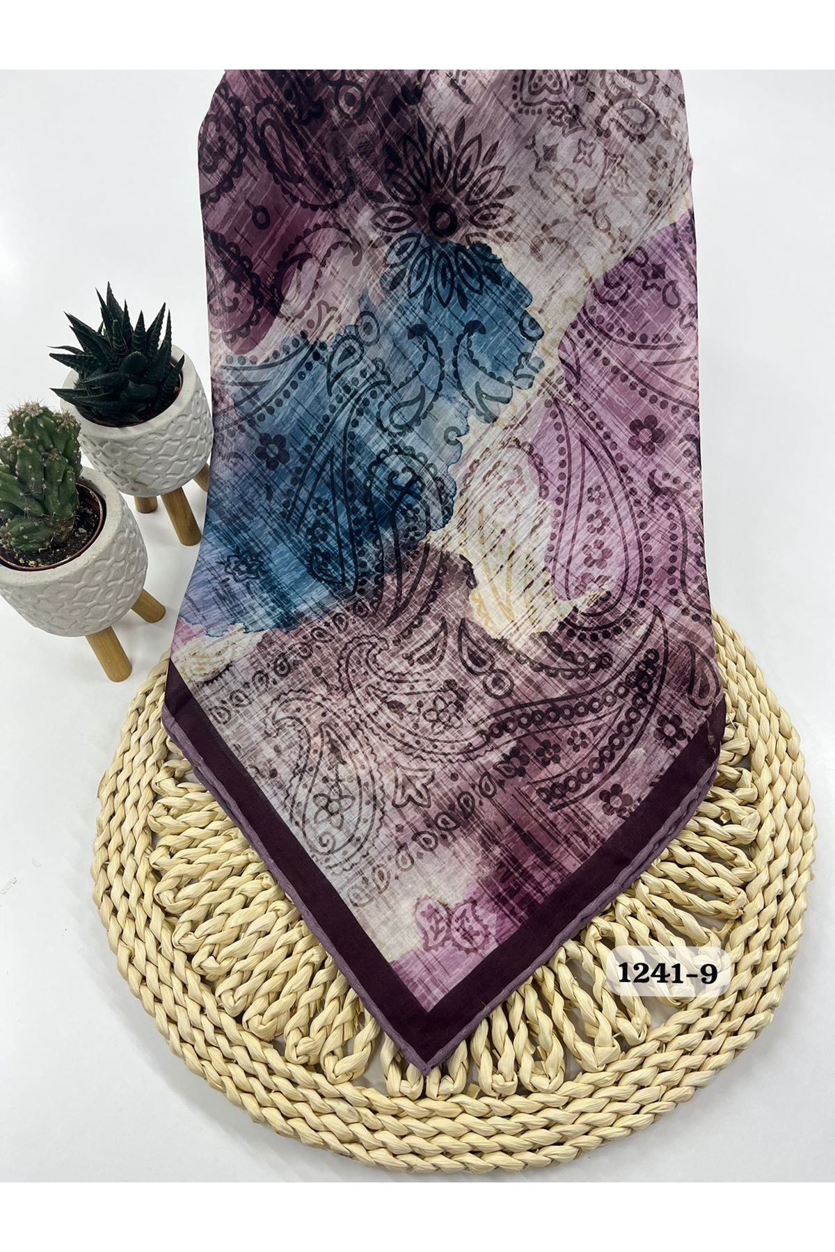 Etnik Desen Soft Eşarp Kod:1241-9