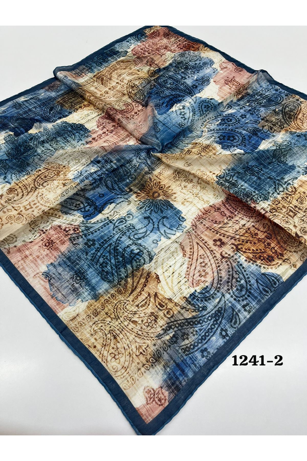 Etnik Desen Soft Eşarp Kod:1241-2