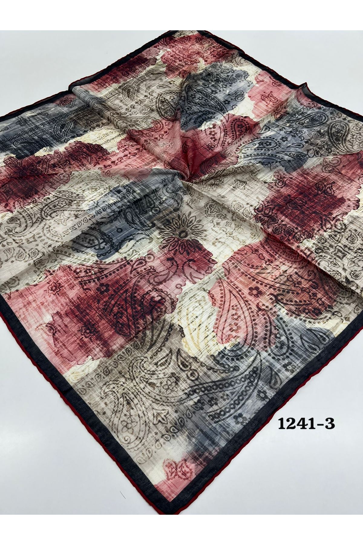 Etnik Desen Soft Eşarp Kod:1241-3