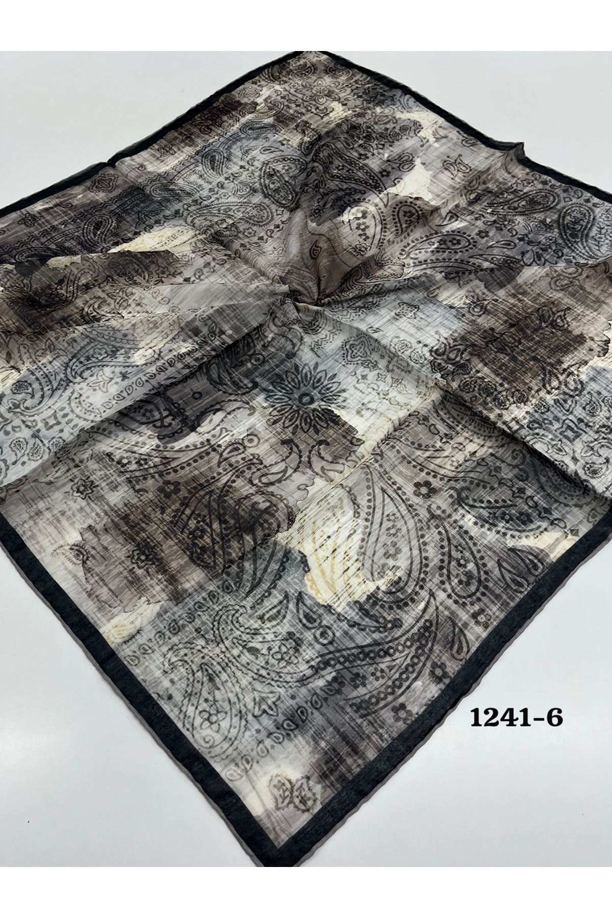 Etnik Desen Soft Eşarp Kod:1241-6