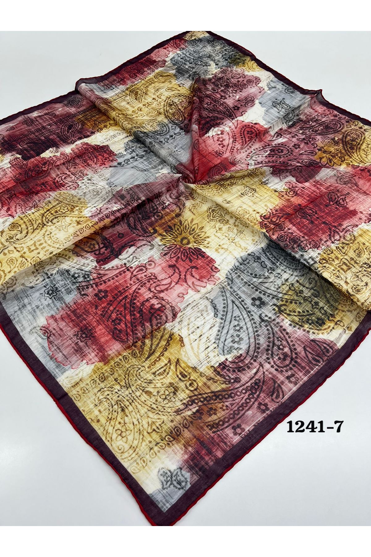 Etnik Desen Soft Eşarp Kod:1241-7