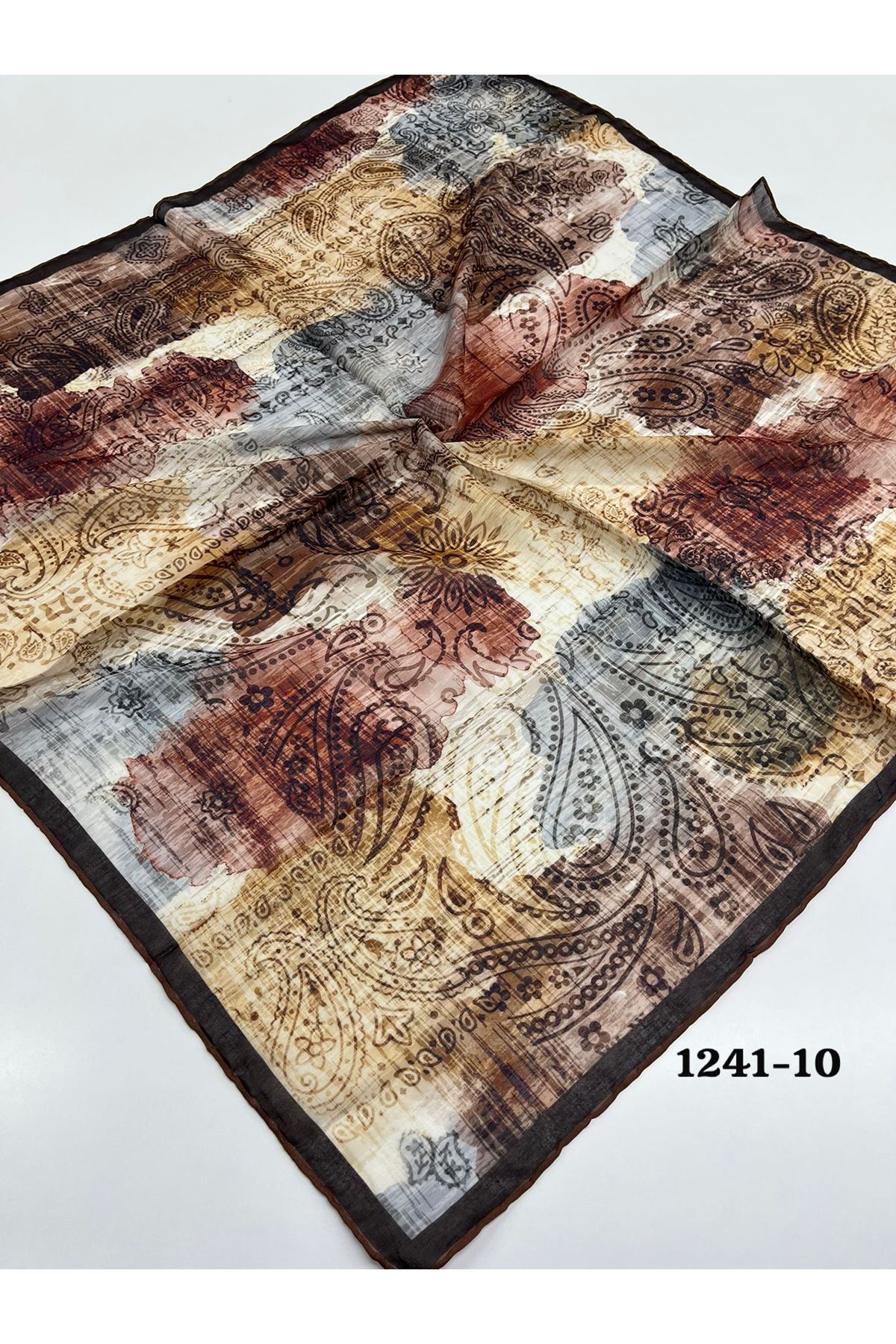 Etnik Desen Soft Eşarp Kod:1241-10