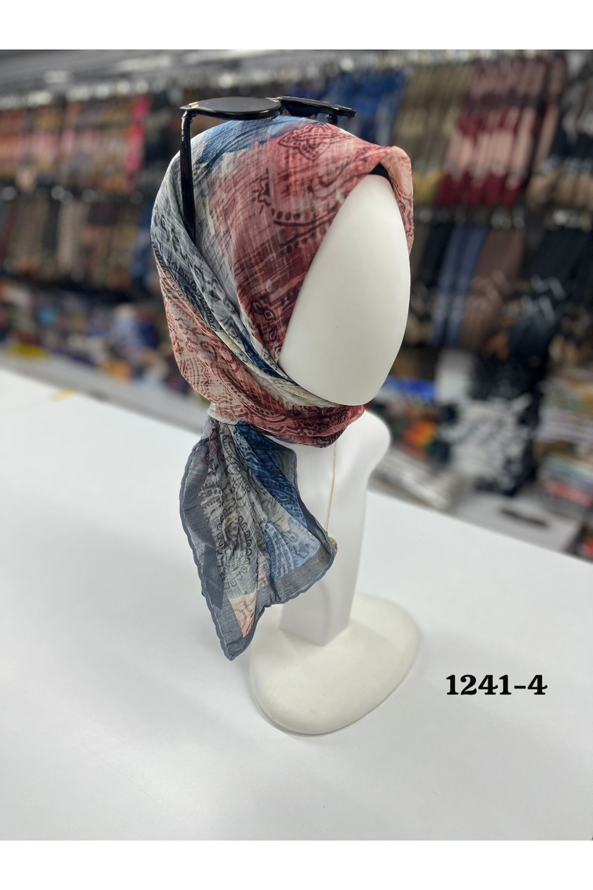 Etnik Desen Soft Eşarp Kod:1241-4