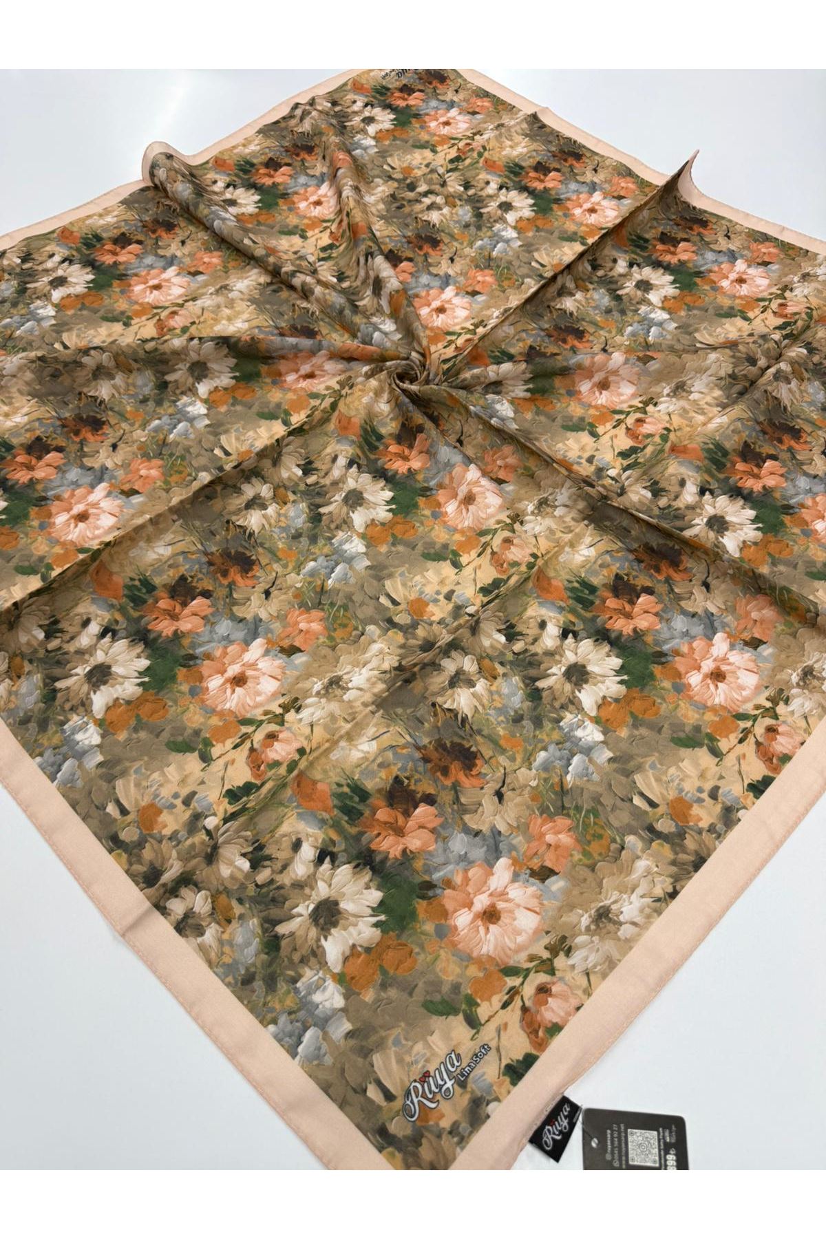 Rüya Lina Çiçek Desen Soft Eşarp