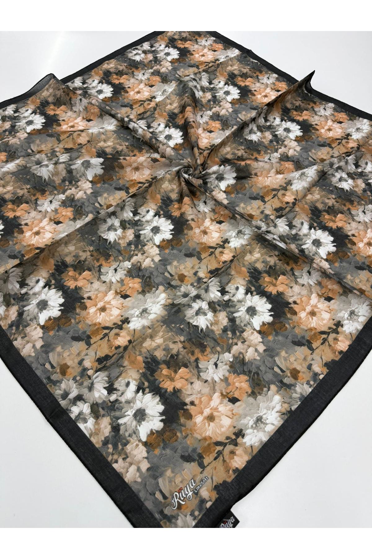 Rüya Lina Çiçek Desen Soft Eşarp   