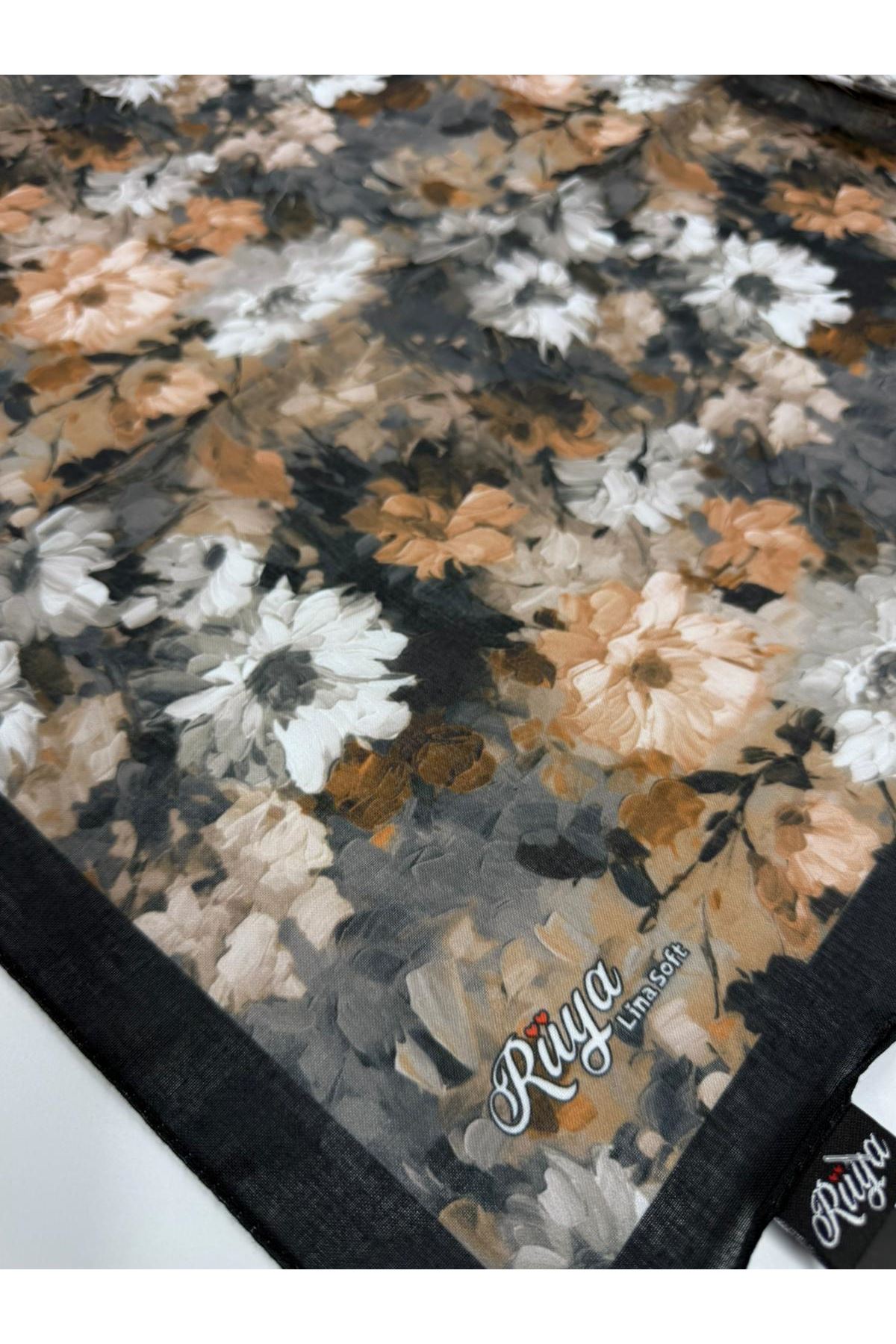 Rüya Lina Çiçek Desen Soft Eşarp   