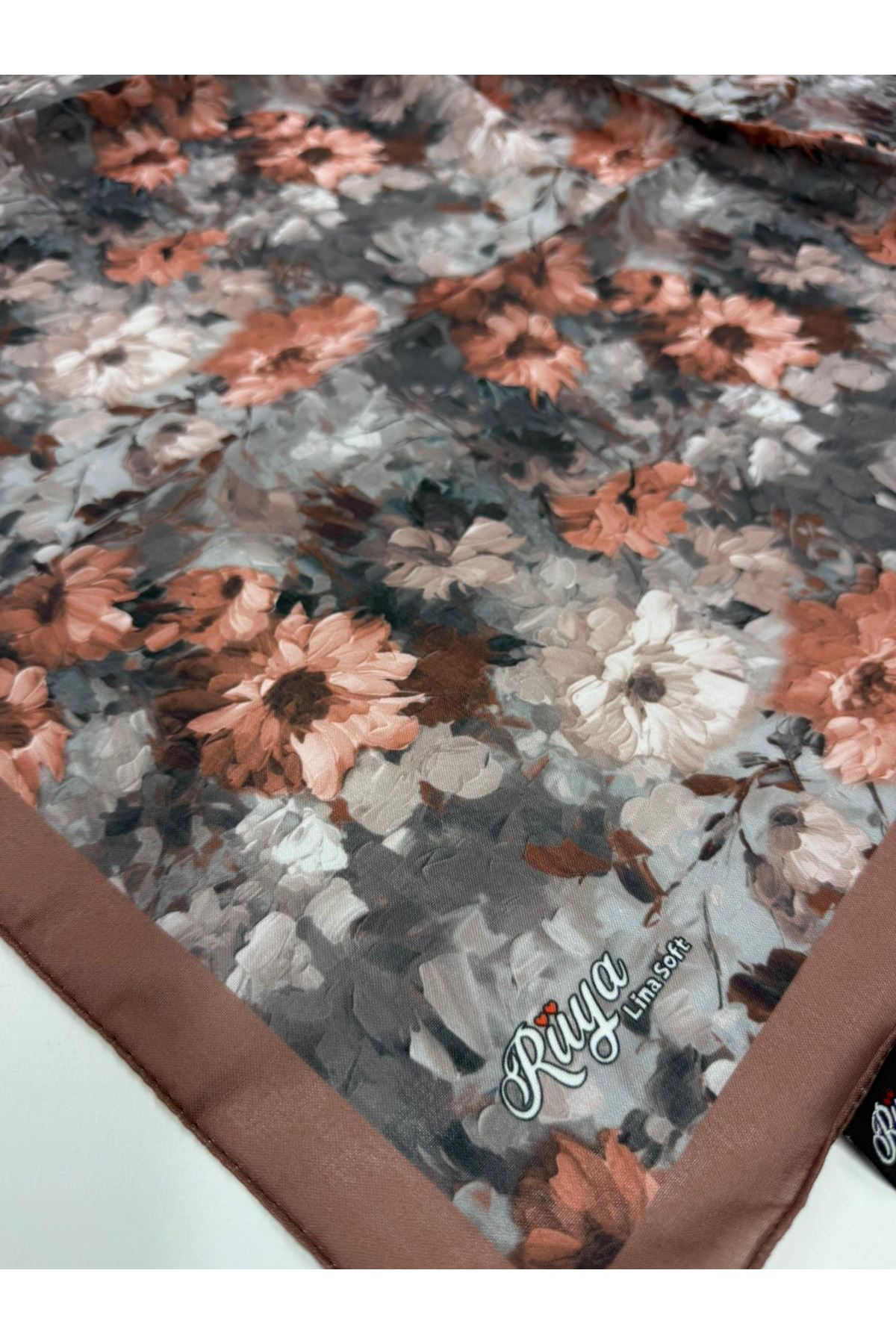 Rüya Lina Çiçek Desen Soft Eşarp   